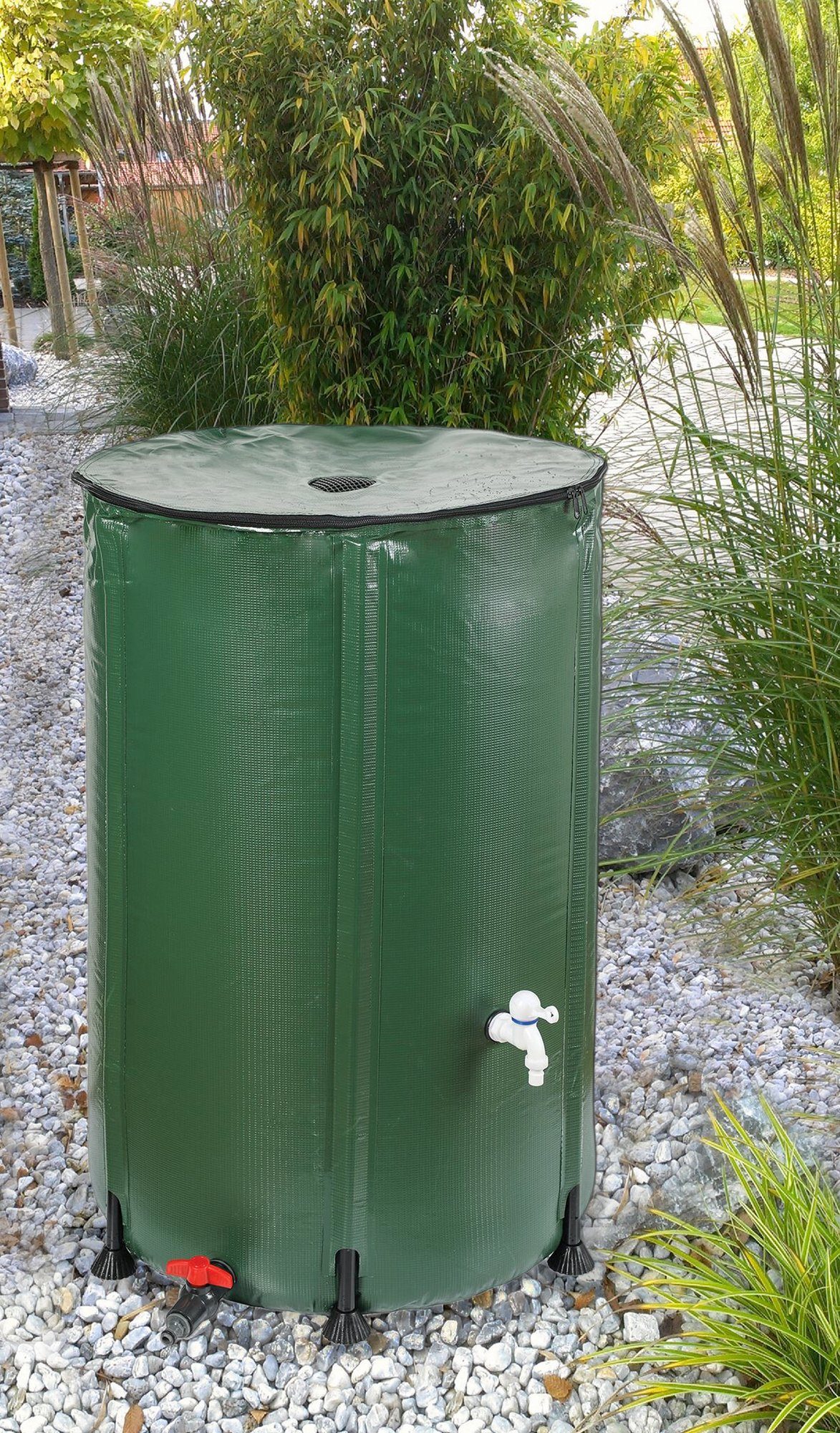 Harms Import Regentonne Faltbarer PVC-Wassertank 250 Liter / Regenwasserfass, 250 l