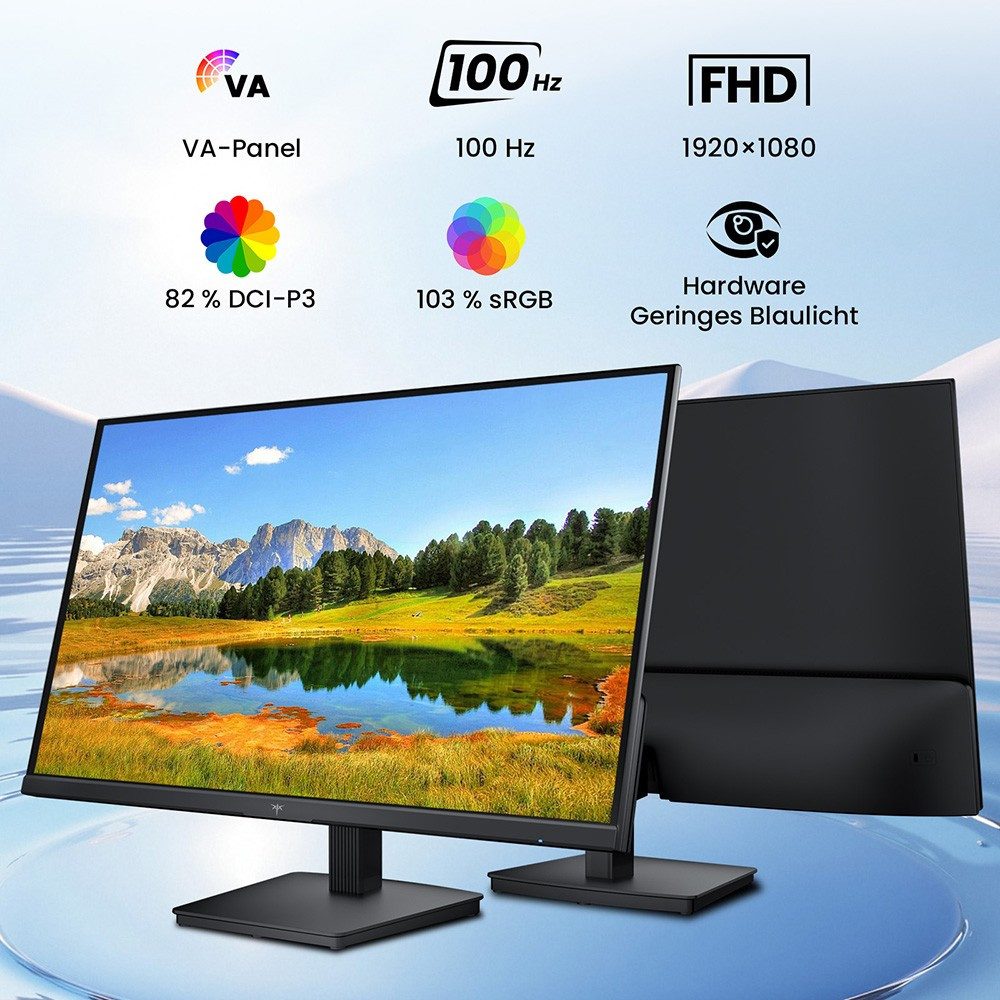 KTC H24B9 Curved-Gaming-Monitor (1920 x 1080 px, 100 Hz, VA, Büro-Monitor, 100 Hz, VA-Panel, 16:9)