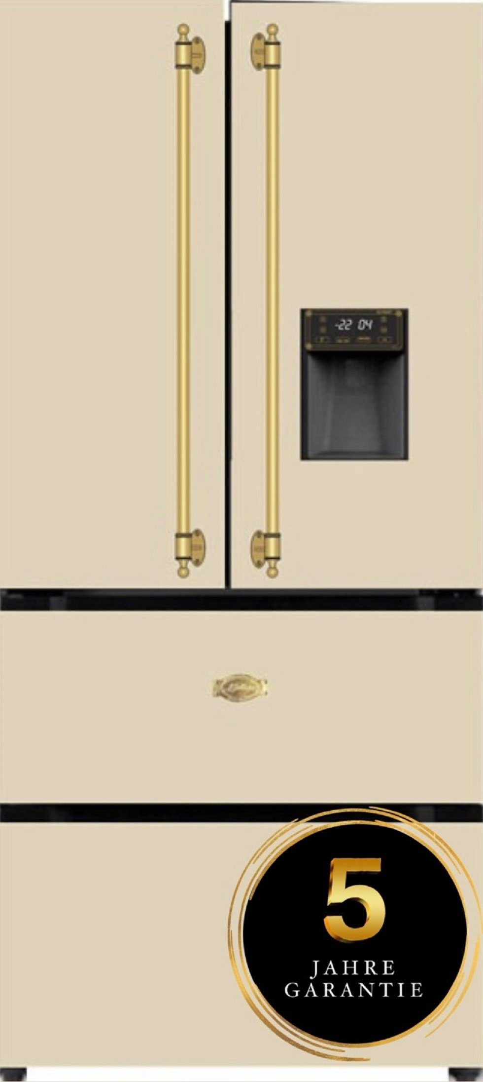 Kaiser Küchengeräte Kühlschrank KS 80425 ElfEm, 83.6 cm breit, 183 cm hoch, 83 cm breit, Retro Kühlschrank,No Frost 506 L | Kühlschränke
