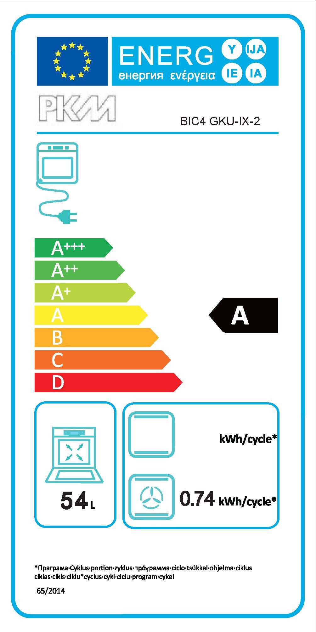 Energieeffizienzklasse: 