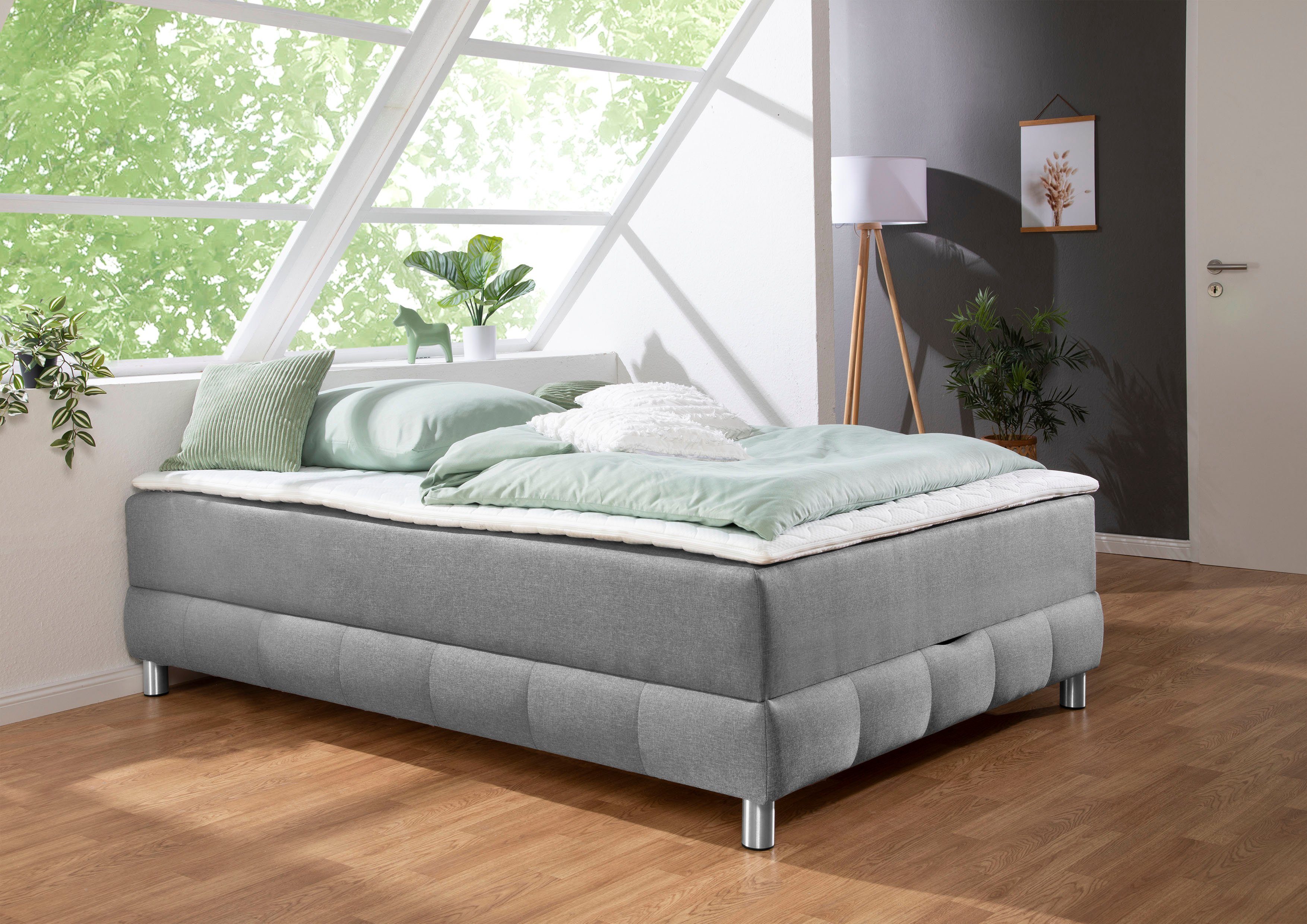 INOSIGN Boxspringbett "Vaasa" für Dachschrägen geeignet, inkl. Bettkasten u günstig online kaufen