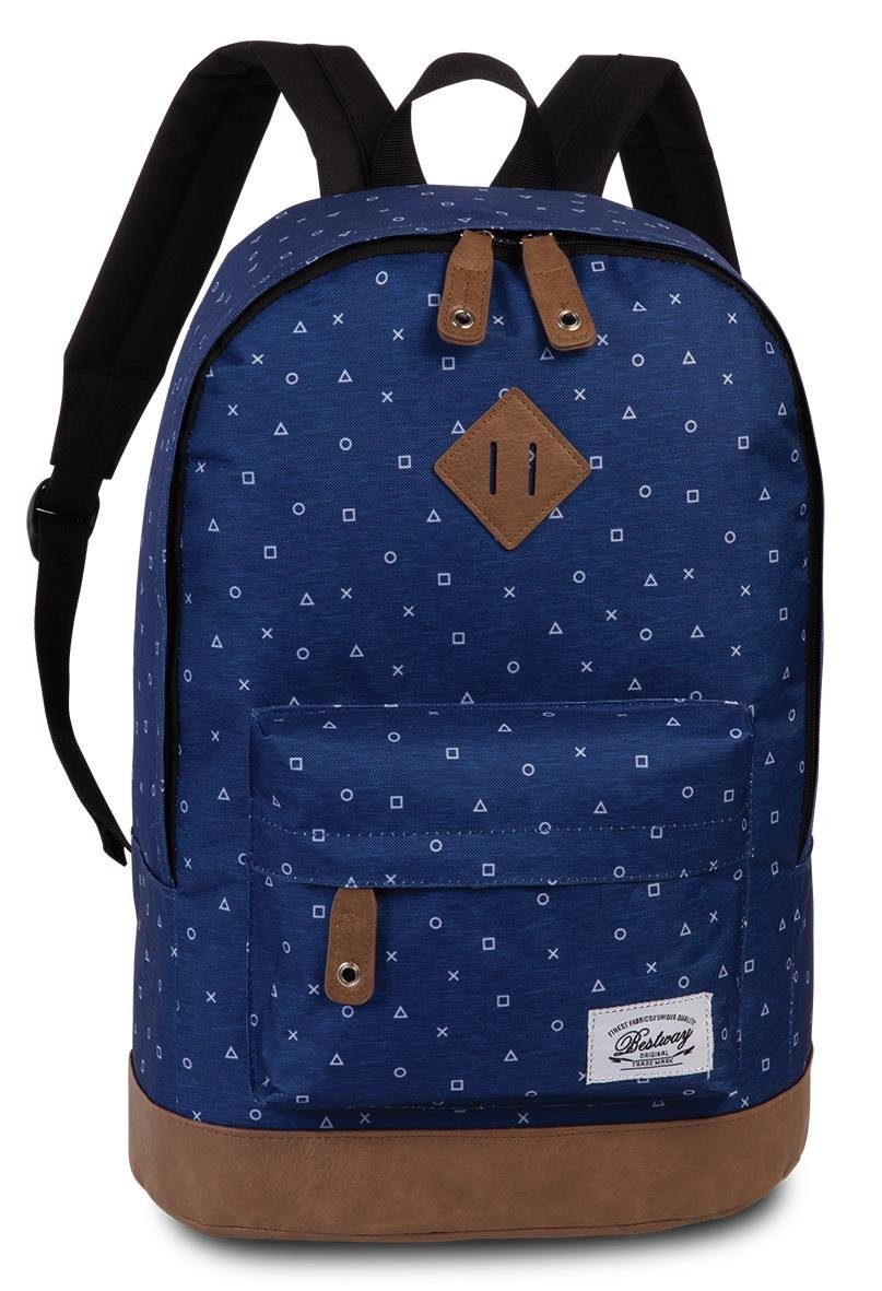 Bestway Freizeitrucksack Rucksack Campus blau Symbole