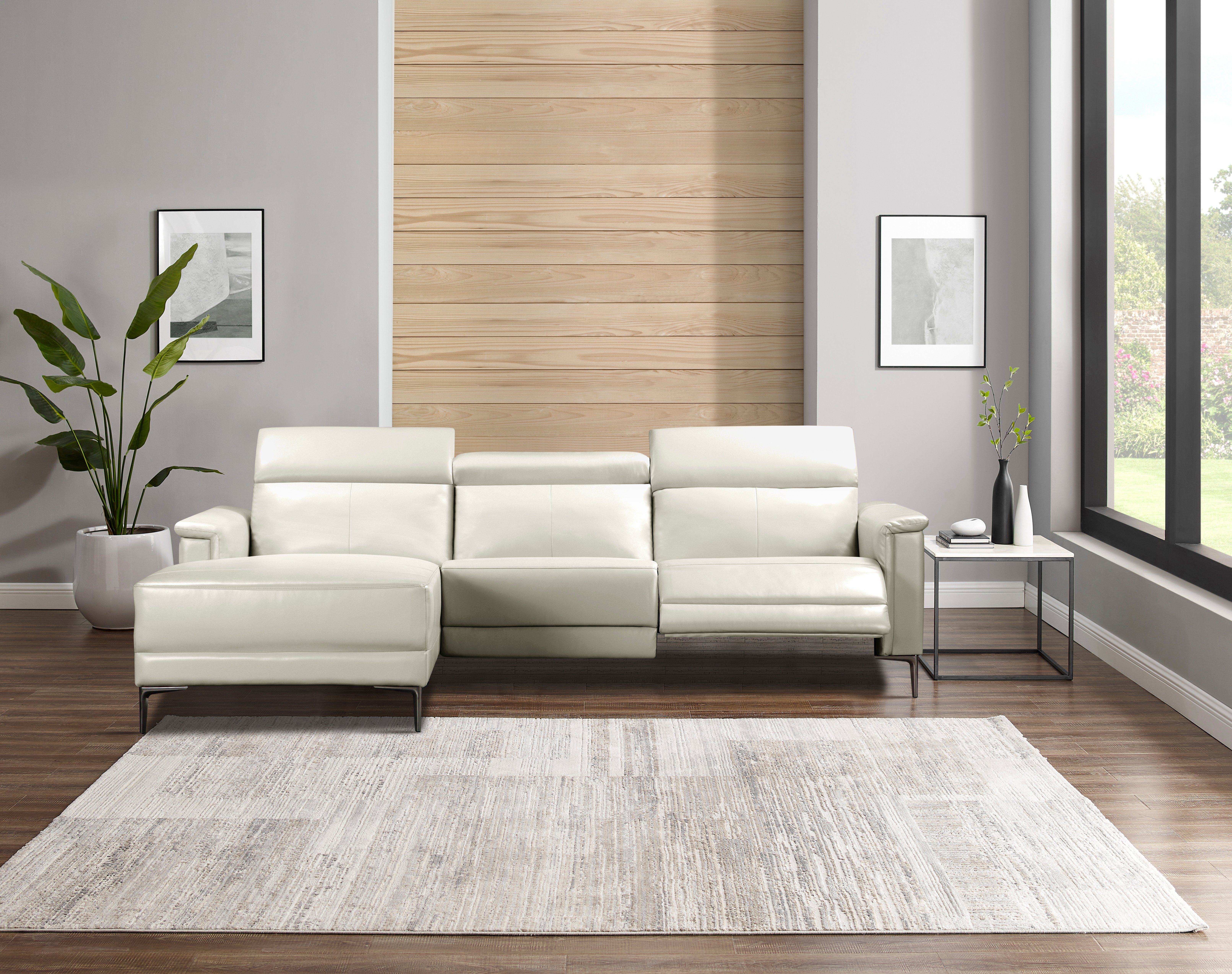 OTTO home Ecksofa LUND, L-Form, 261cm, man. o. elektr. Relaxfunktion (mit USB-A), und Kopfteilverstellung