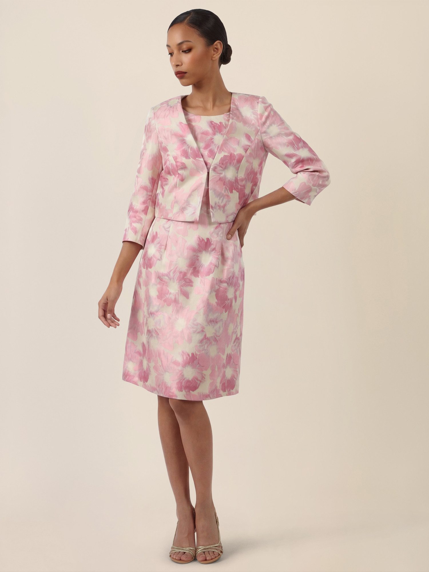 Apart Jackenblazer mit floralem Glanzmuster günstig online kaufen