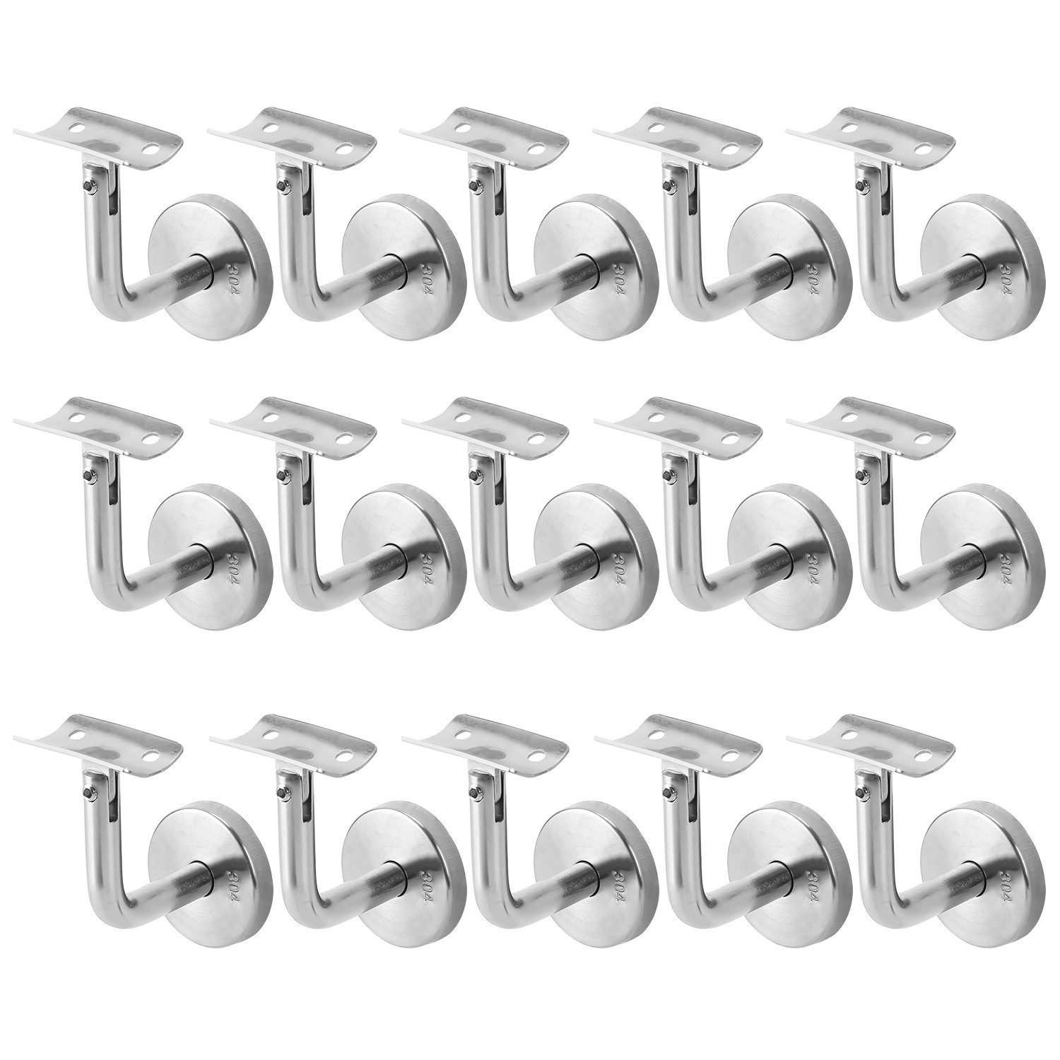 Clanmacy Treppengeländer Handlaufträger 20x Handlaufhalter Edelstahl günstig online kaufen