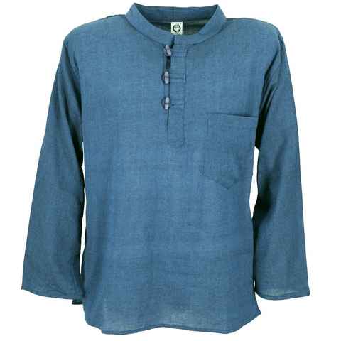 Guru-Shop Hemd & Shirt Nepal Fischerhemd, Goa Hippie Hemd, Yogahemd,.. Ethno Style, alternative Bekleidung