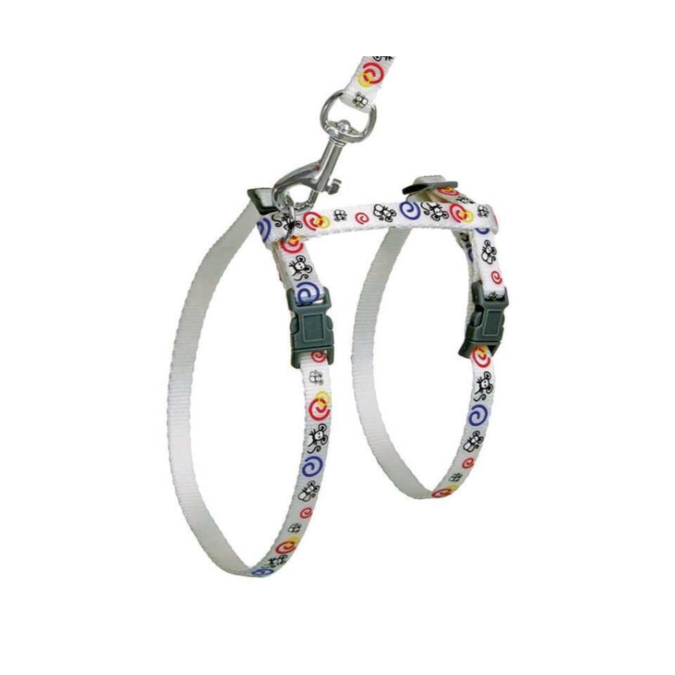 Karlie Geschirr Kätzchengarnitur Art Sportiv Motiv Maus weiß