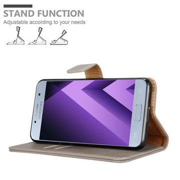 Cadorabo Handyhülle Samsung Galaxy A7 2017 Samsung Galaxy A7 2017, Klappbare Handy Schutzhülle - Hülle - mit Standfunktion und Kartenfach