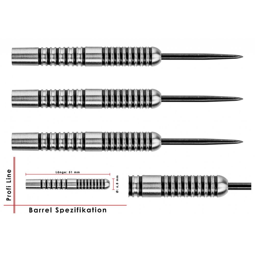 Dartpfeil Steelbarrel Profi Line 80% Tungsten PL-03 23 g