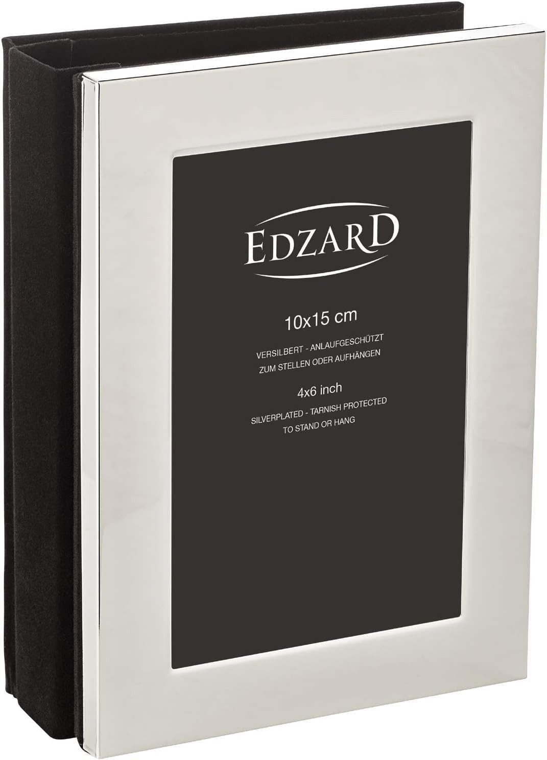 EDZARD Bilderrahmen Lugano, Fotoalbum 10x15 cm, für 80 Fotos, edel versilbe günstig online kaufen