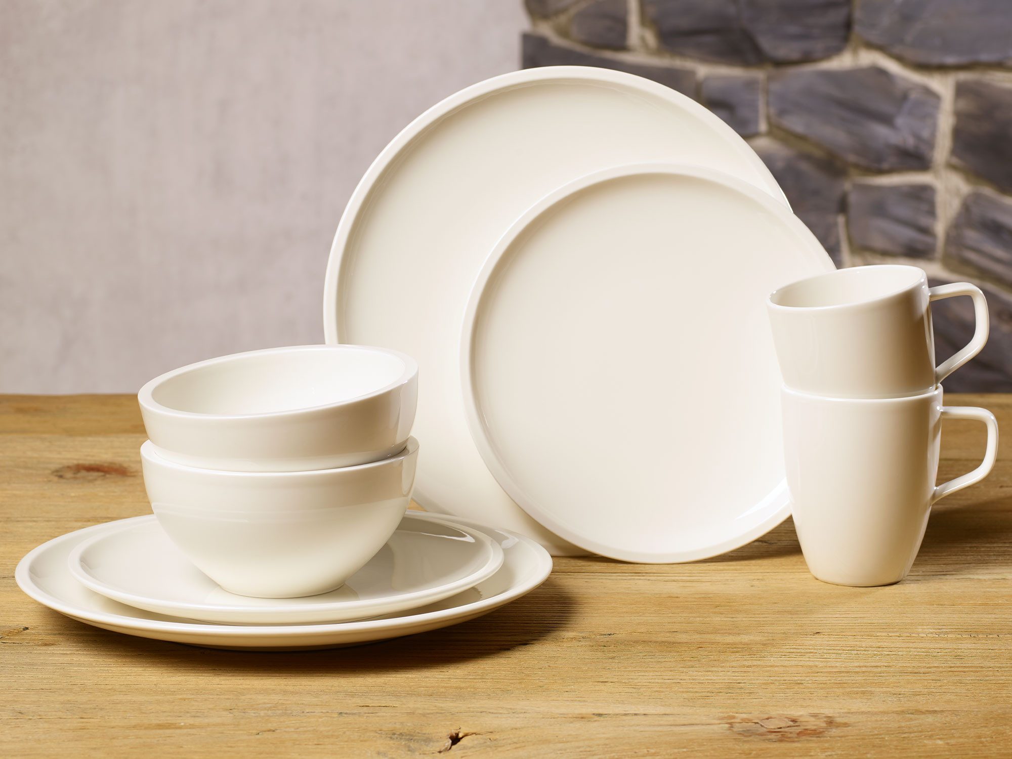 Villeroy & Boch Geschirr-Set Artesano (8-tlg), 2 Personen, Premium Porcelain, 8Teile, für 2 Personen
