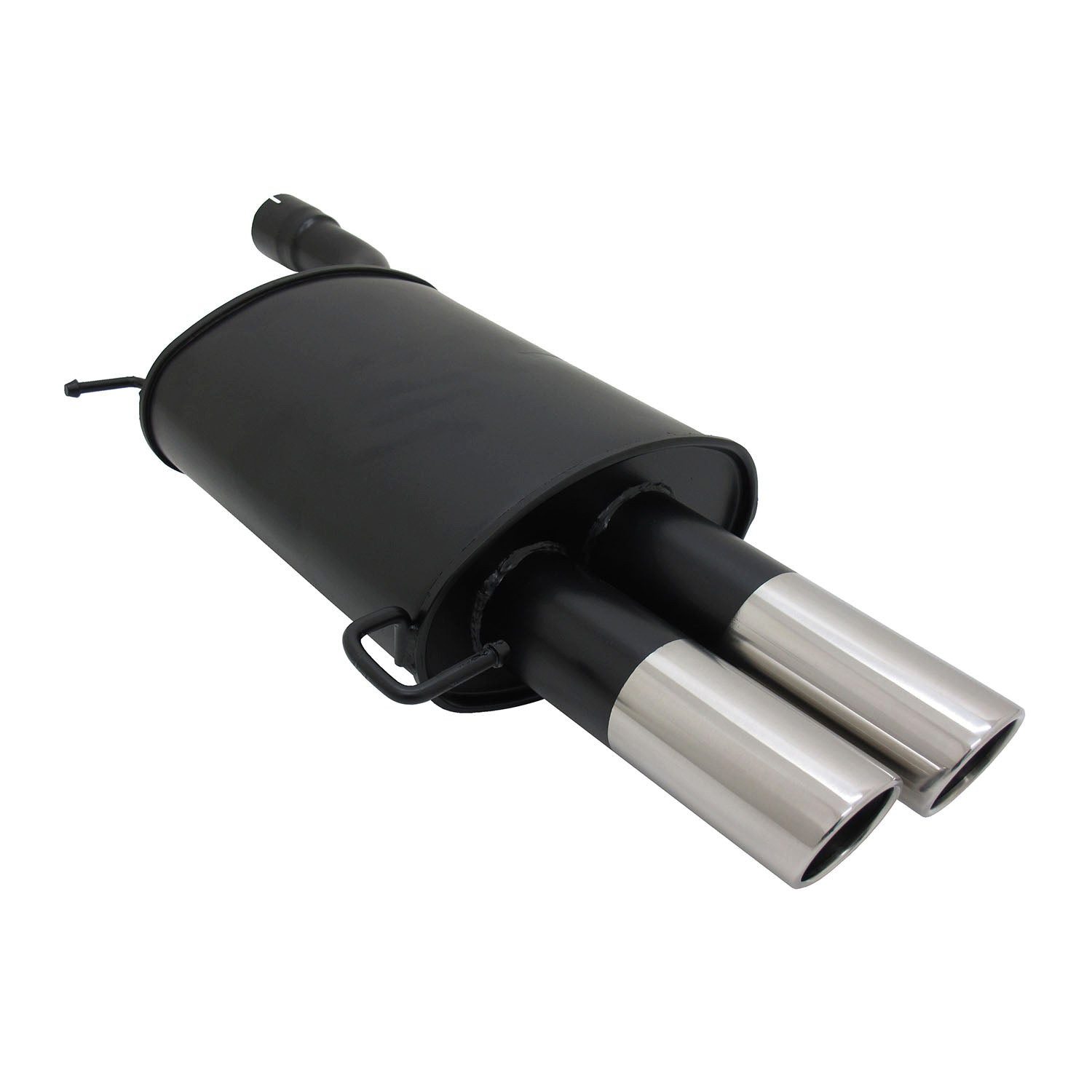 OMAC Auspuff-Flexrohr Novus Sportauspuff für BMW E60 2x76mm Endschalldämpfer mit ABE, (1-tlg), Leicht austauschbar - Doppelter Ausgang