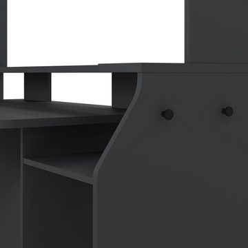 ebuy24 Schreibtisch FunctionPlus Schreibtisch mit Regal Ablagen 1 Tür