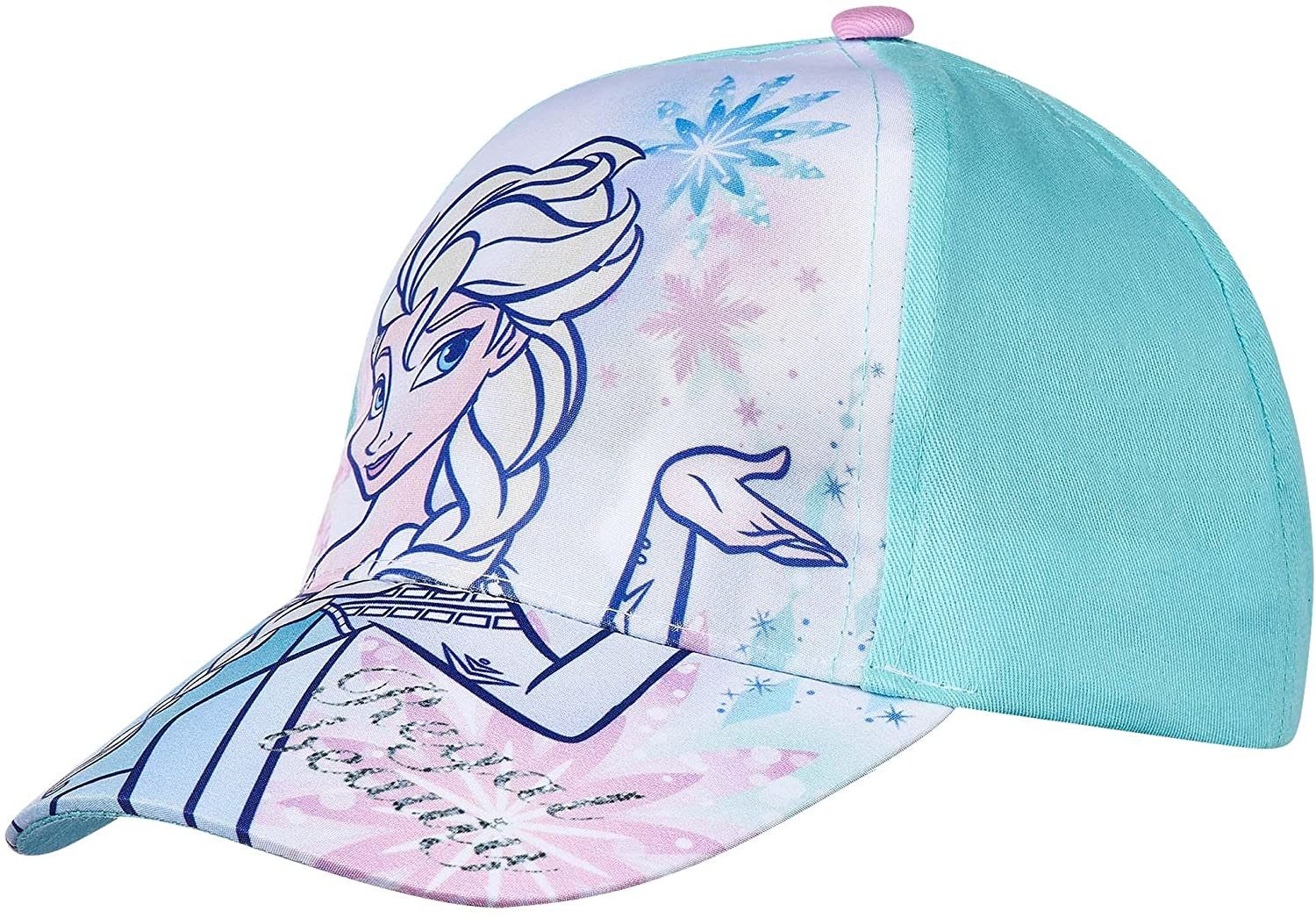 Disney Frozen Schirmmütze Mädchen BasebALL Cap Mütze Kinder Sonnenschutz Gr. 52 + 54