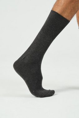 NERS Diabetikersocken für Damen und Herren aus hochwertiger weicher Baumwolle und ohne Gummi (6 Paar) Ohne elastischen Bund für Sensible Füße