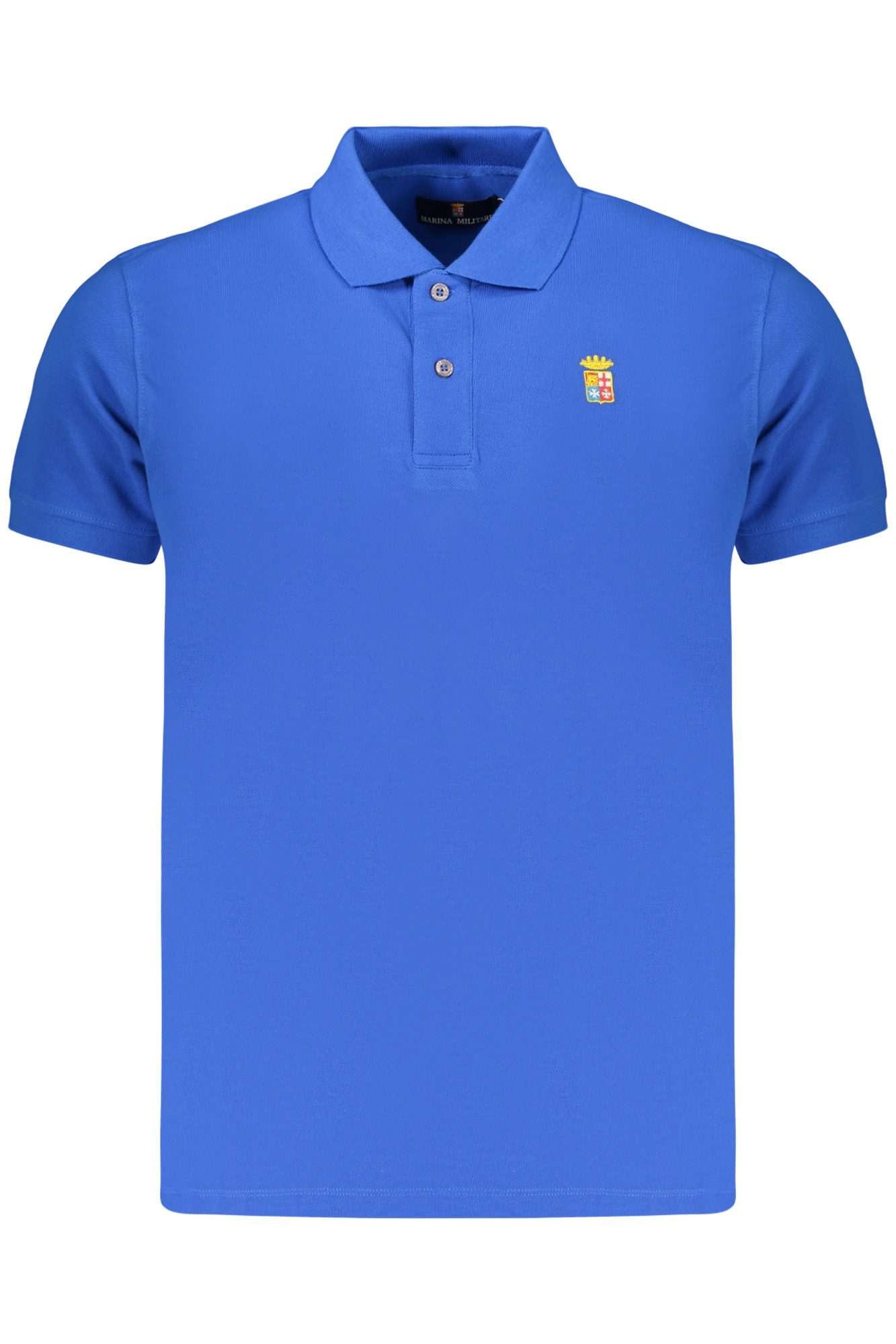 MARINA MILITARE Poloshirt Herren Blaues Kurzarm-Poloshirt mit Stickerei und 2
