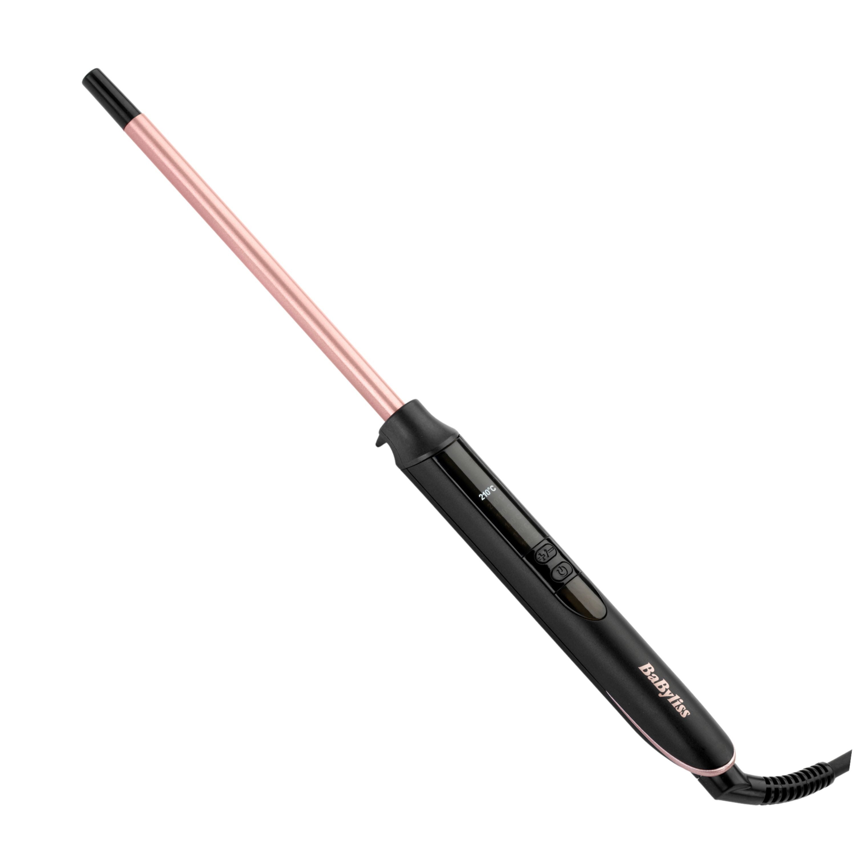 BaByliss Lockenstab 10mm Lockenstab für extra enge Locken, C449E, Keramik-Beschichtung, Quarz-Keramikbeschichtung, 6 Temperaturstufen, für alle Haartypen