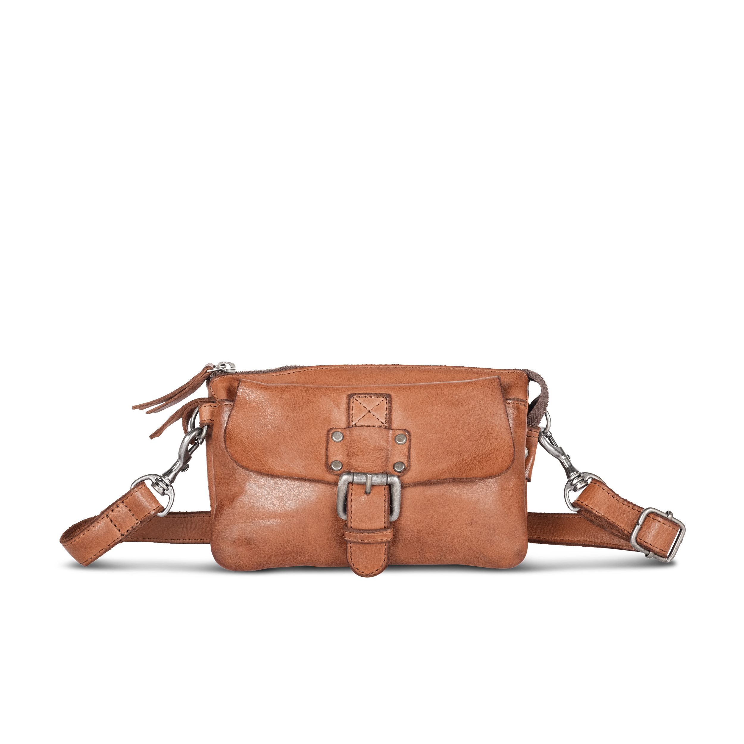 Cas8 Umhängetasche DANY – Praktische Lederhandtasche mit mehreren Fächern