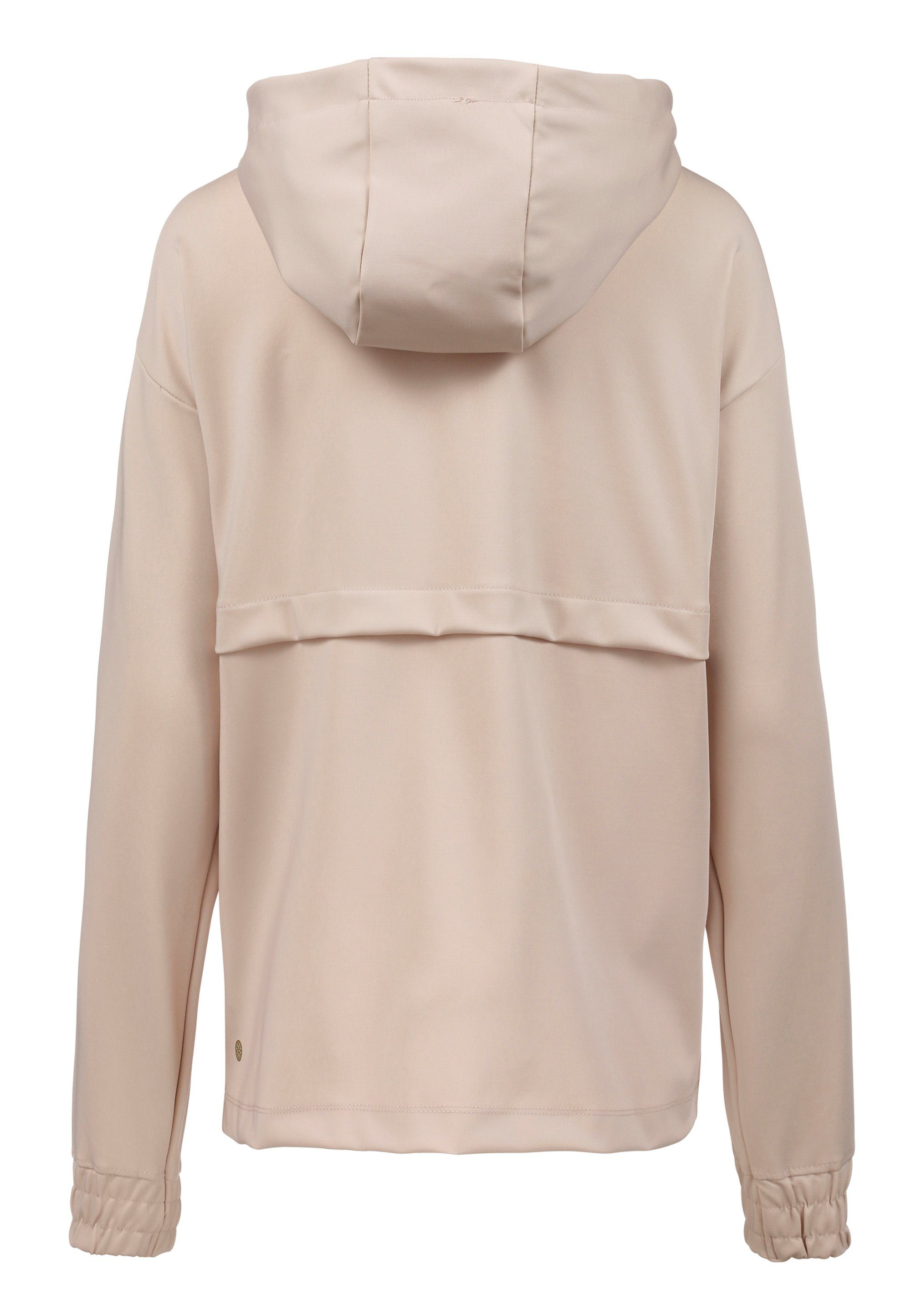 Kasa Kapuzensweatshirt sportlichen im ATHLECIA Look beige