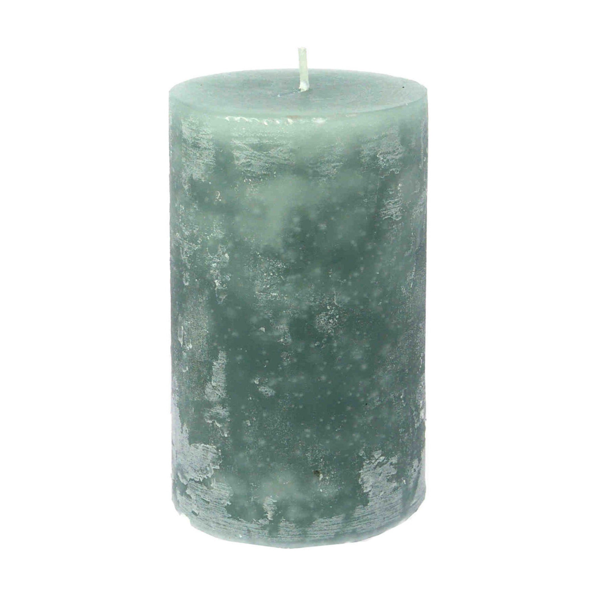 B&S Stumpenkerze Kerze durchgefärbt mint 12 x Ø 7 cm günstig online kaufen
