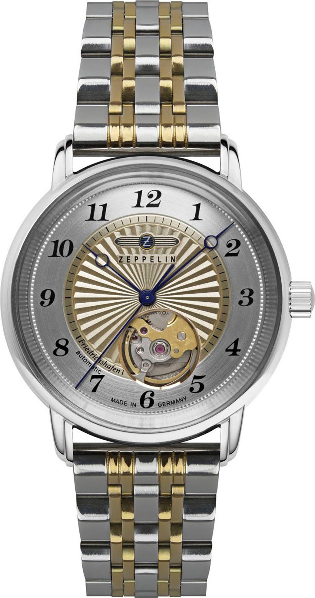 ZEPPELIN Automatikuhr Friedrichshafen 8567M-5, Armbanduhr, Damenuhr, Made in Germany, Mechanische Uhr