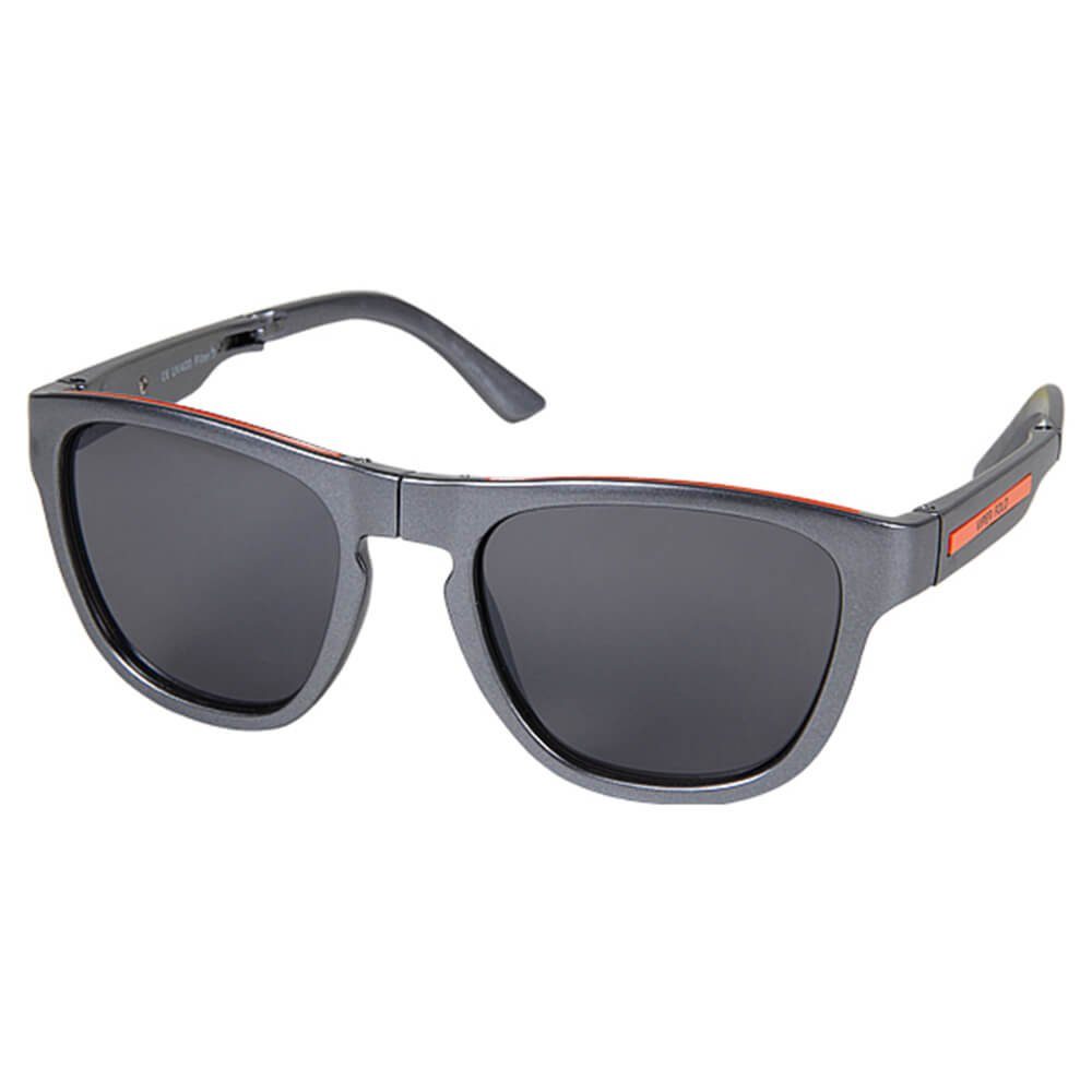 Goodman Design Sonnenbrille Damen und Herren Sonnenbrille Vintage Retro Nerdbrille Klappbar. UV Schutz 400 Graphit