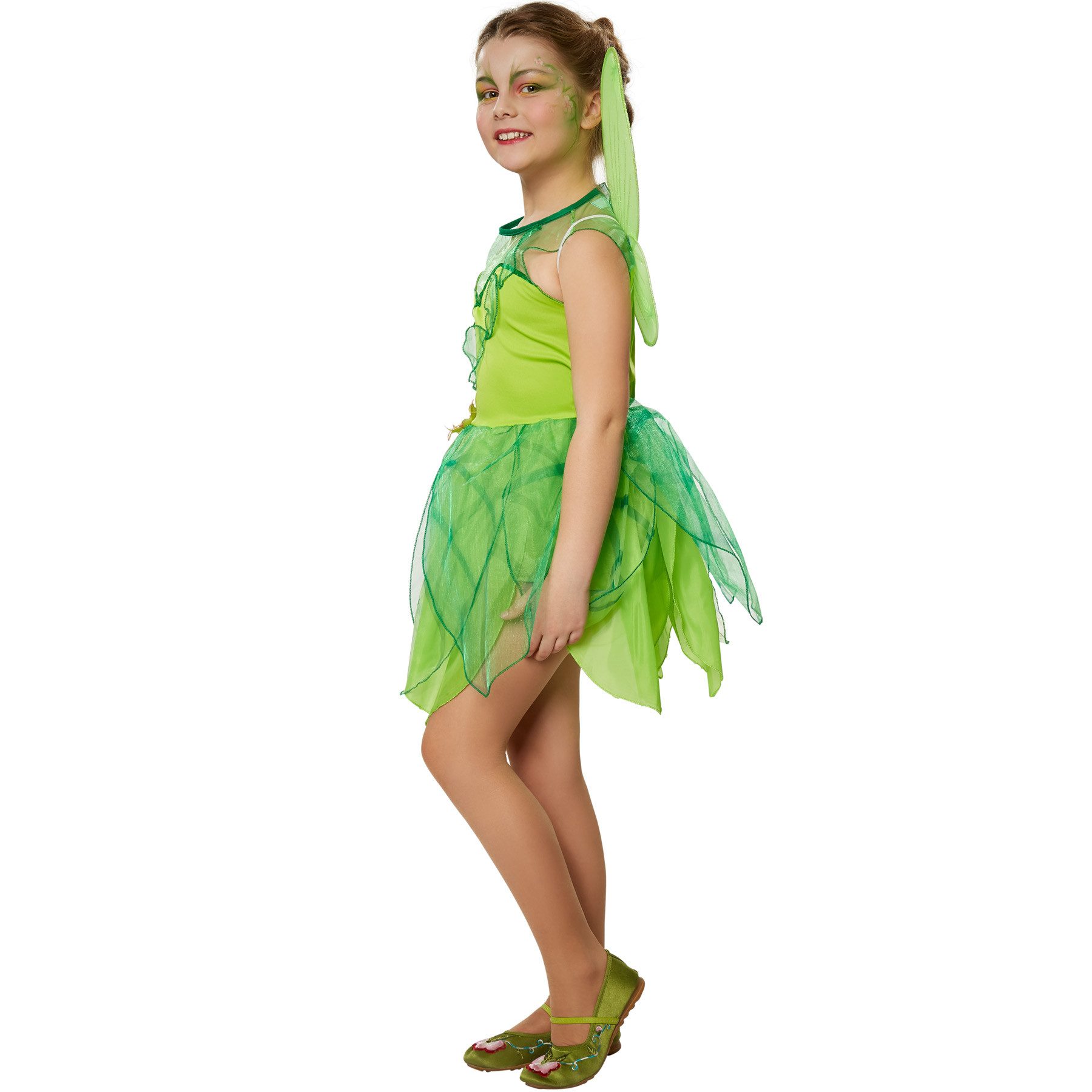 dressforfun Kostüm Mädchenkostüm Waldfee, Bezauberndes Kleid in Grüntönen