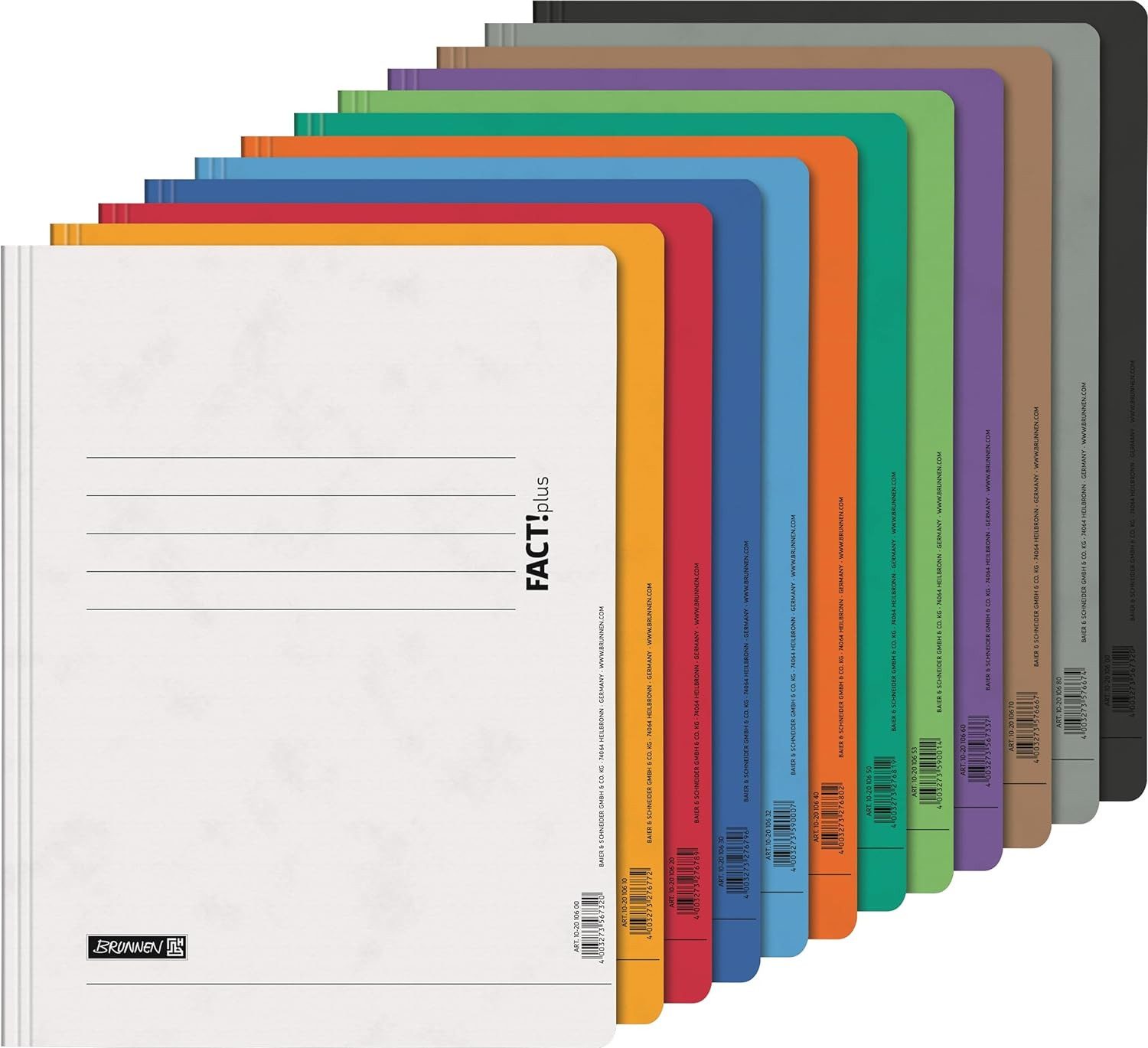 BRUNNEN Hefter Папка Pappe 12er-Set A4 FACT!plus