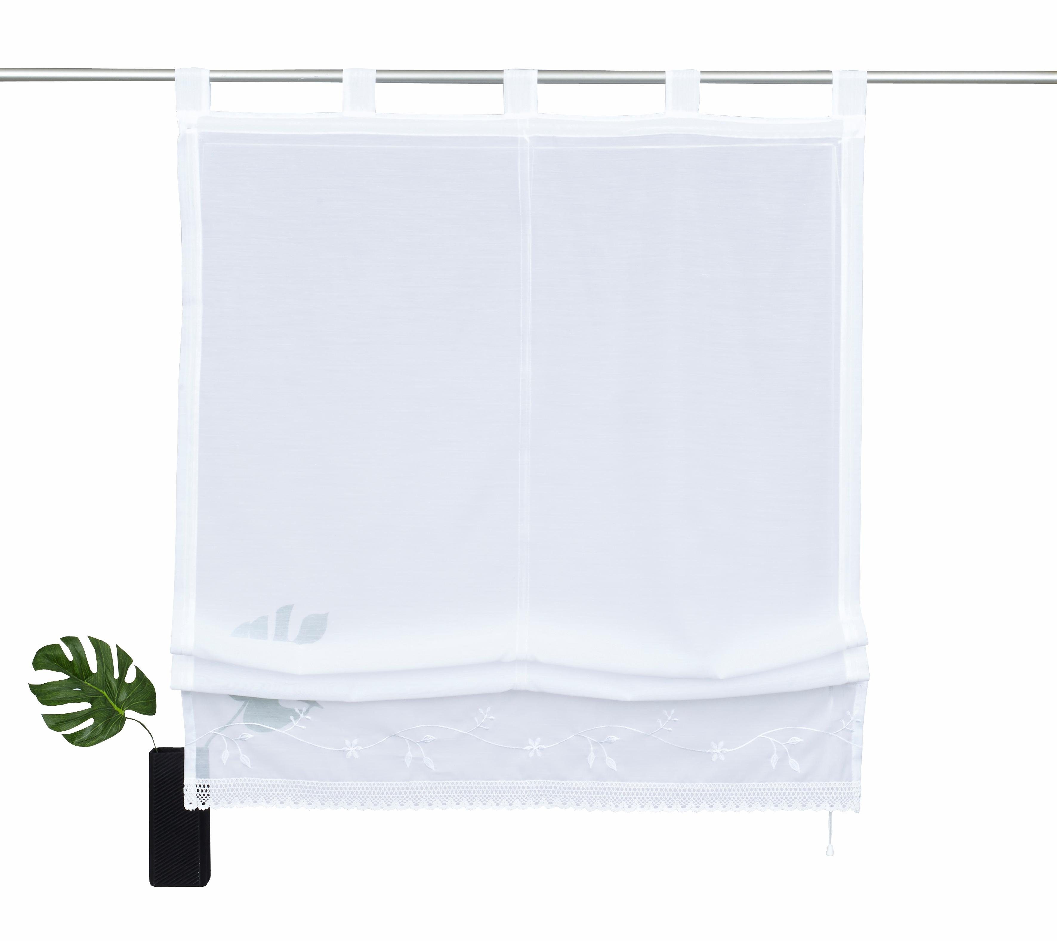 my home Raffrollo Idaho, mit Schlaufen, Transparent, Voile, Polyester günstig online kaufen