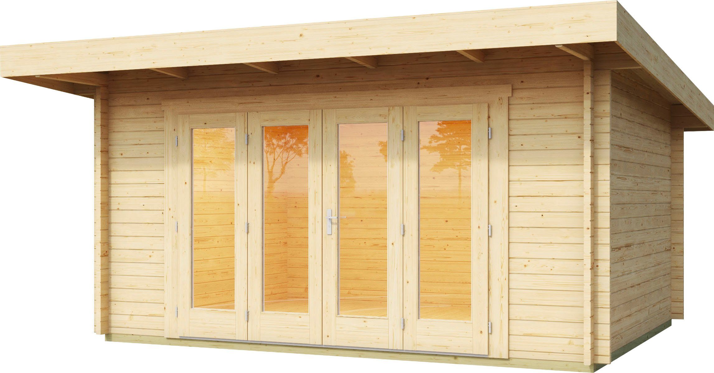 LASITA MAJA Gartenhaus SUSSEX, BxT: 410x320 cm, (Set, inkl. Fussbodenbretter zum verlegen)