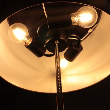 FISCHER & HONSEL Stehlampe SHINE-WOOD, Ein-/Ausschalter, ohne Leuchtmittel, Made in Germany, langlebige LED