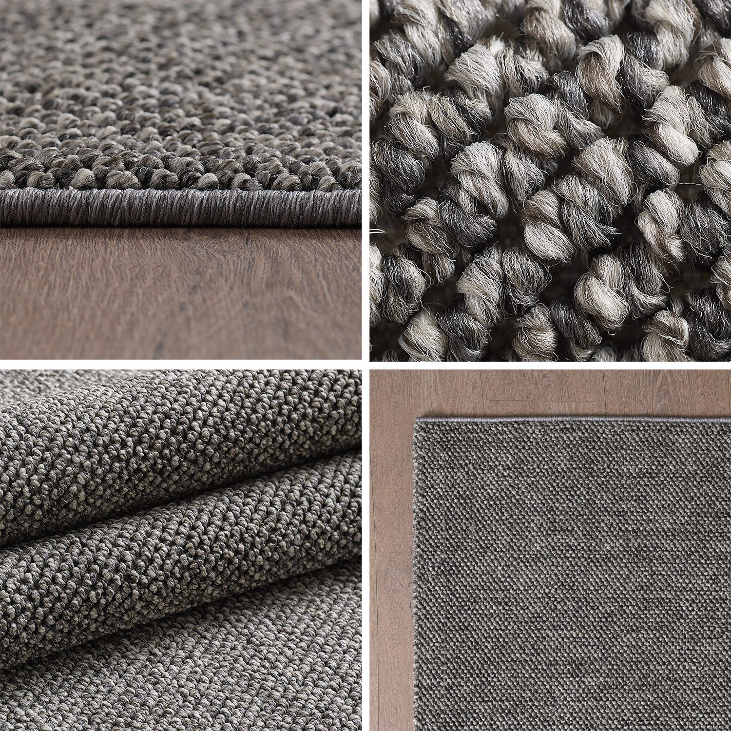 SIMPEX24 Teppich Unicolor, Rechteckig, Höhe: 7 mm, Schlingenteppich Schlafz günstig online kaufen