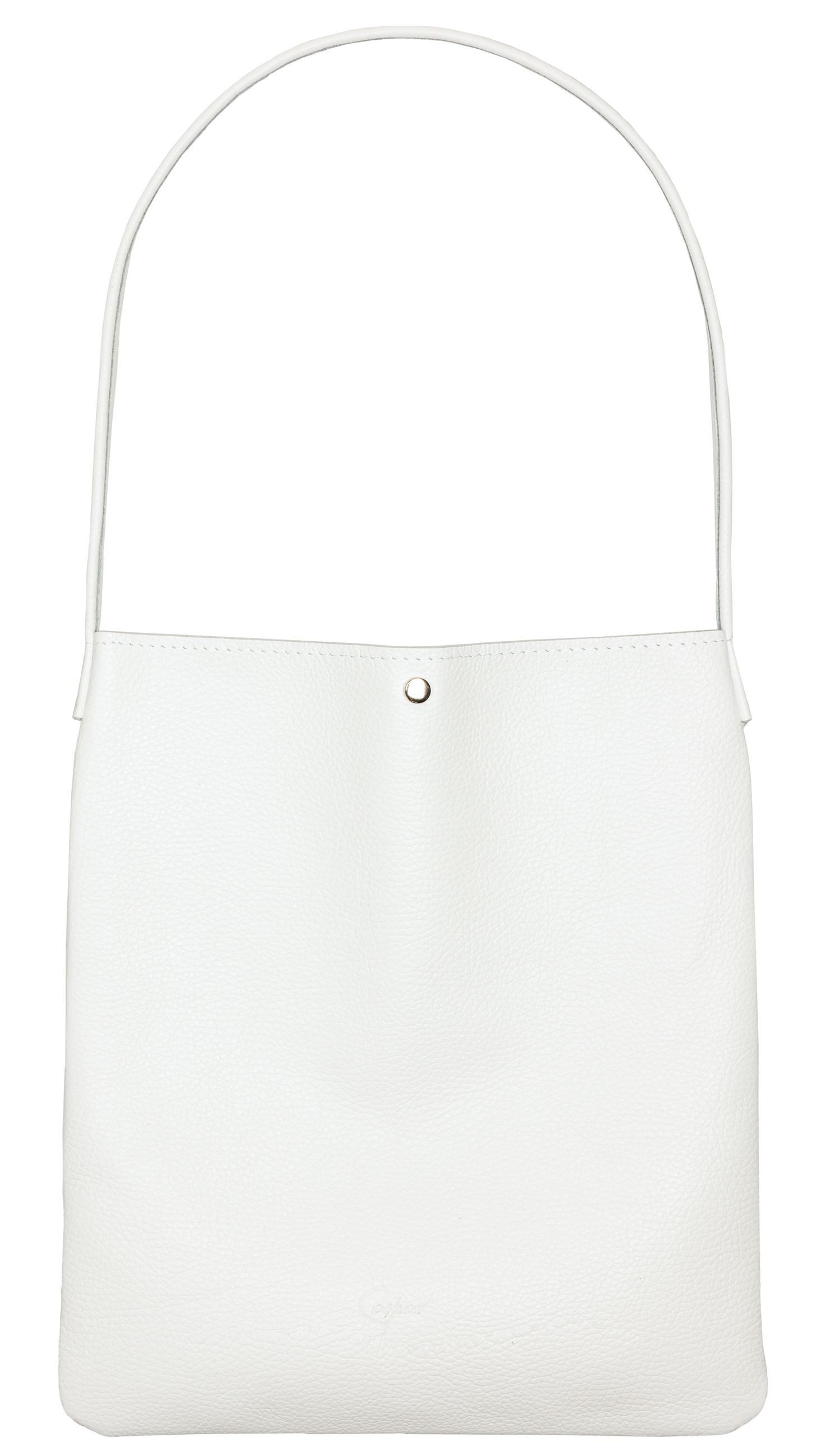 Caspar Schultertasche Mittelgroßer Leder Shopper Damen Tasche - CLASSIC LIN günstig online kaufen