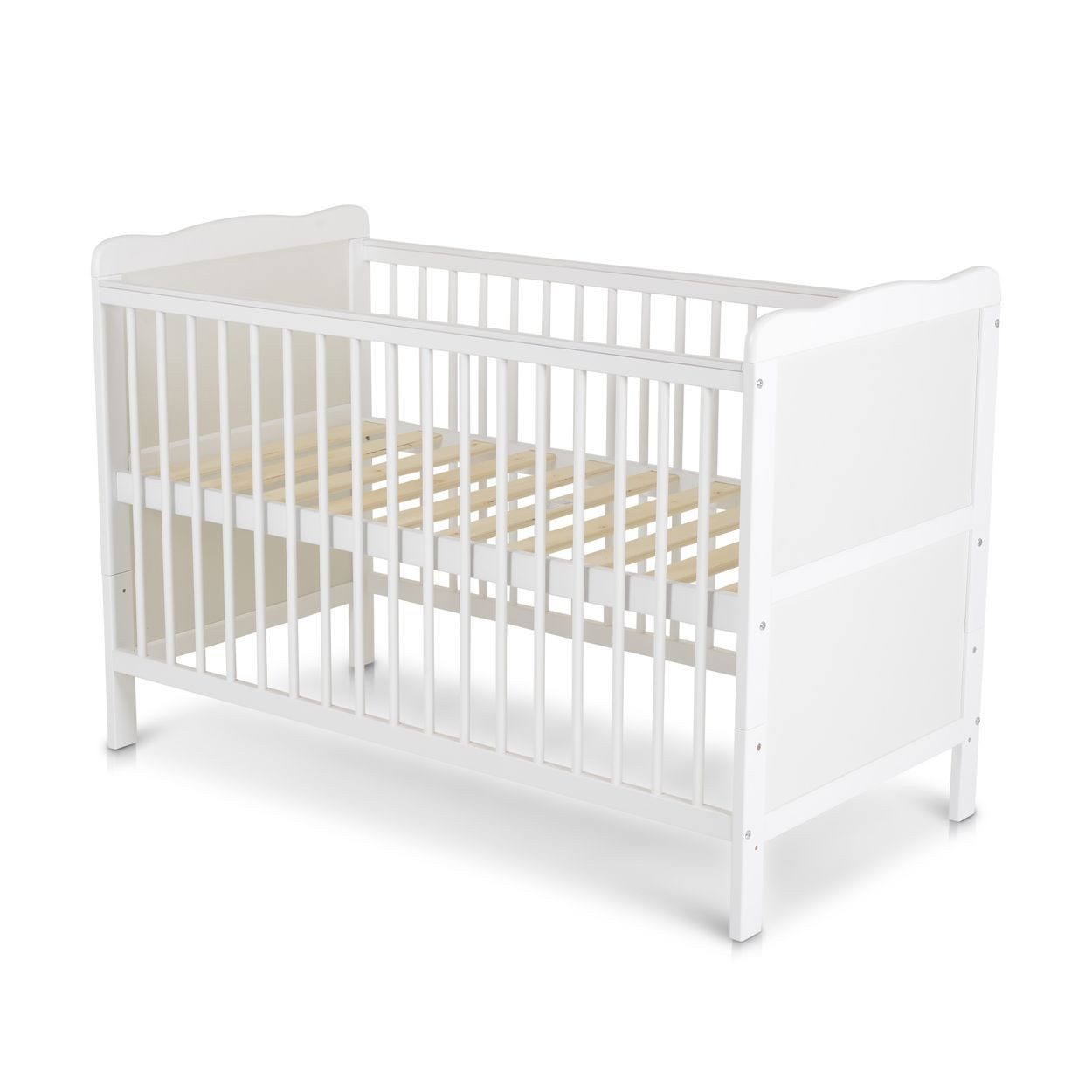 Cangaroo Komplettbett Babybett 2in1 Gitterbett Albero, Kinderbett 120 x 60 cm Holz 3 Ebenen