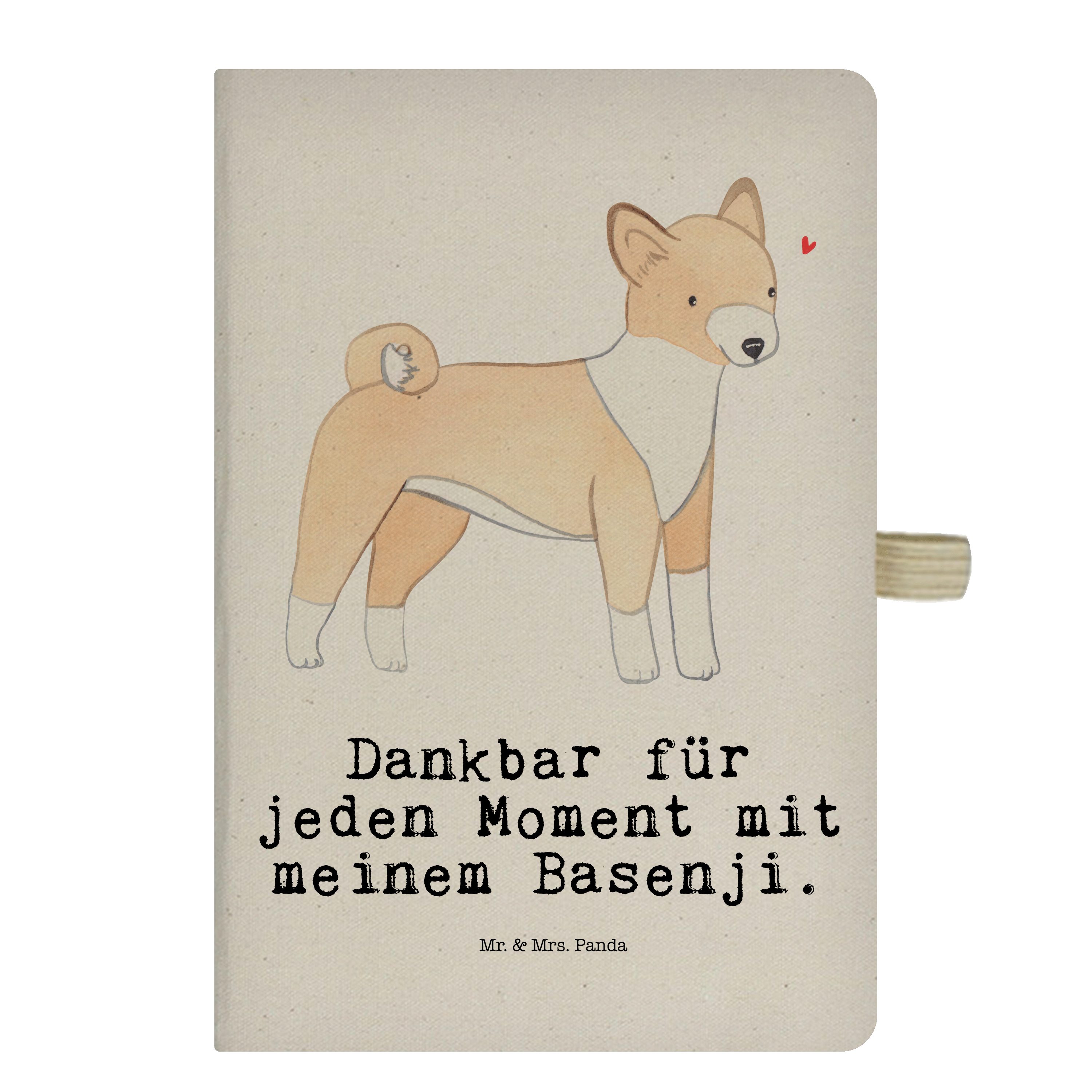 Mr. & Mrs. Panda Notizbuch Basenji Moment - Transparent - Geschenk, Hund, Notizen, Eintragebuch, Mr. & Mrs. Panda