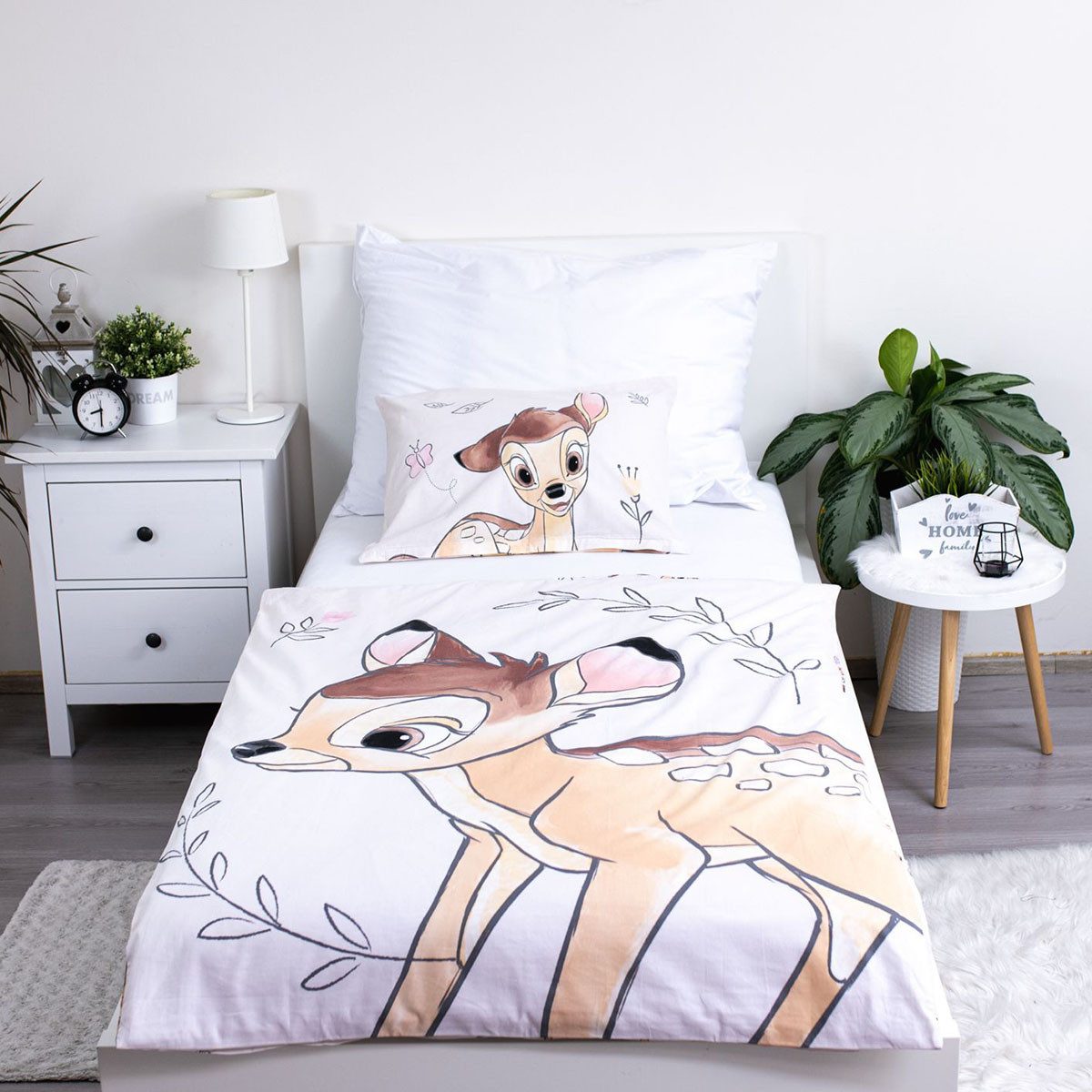 Disney Kinderbettwäsche Disney Bambi Babybettwäsche 100 x 135 cm + 40 x 60 günstig online kaufen