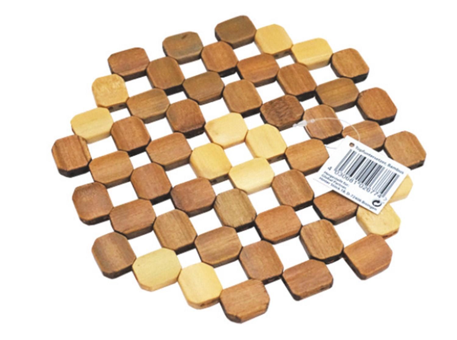 Topfuntersetzer Topfuntersetzer Bambus Braun 1 Stück - Hitzeschutz Küche, Zubehör für Töpfe, Stück, 1-tlg., Topfuntersetzer Bambus Untersetzer Hitzeschutz Küche