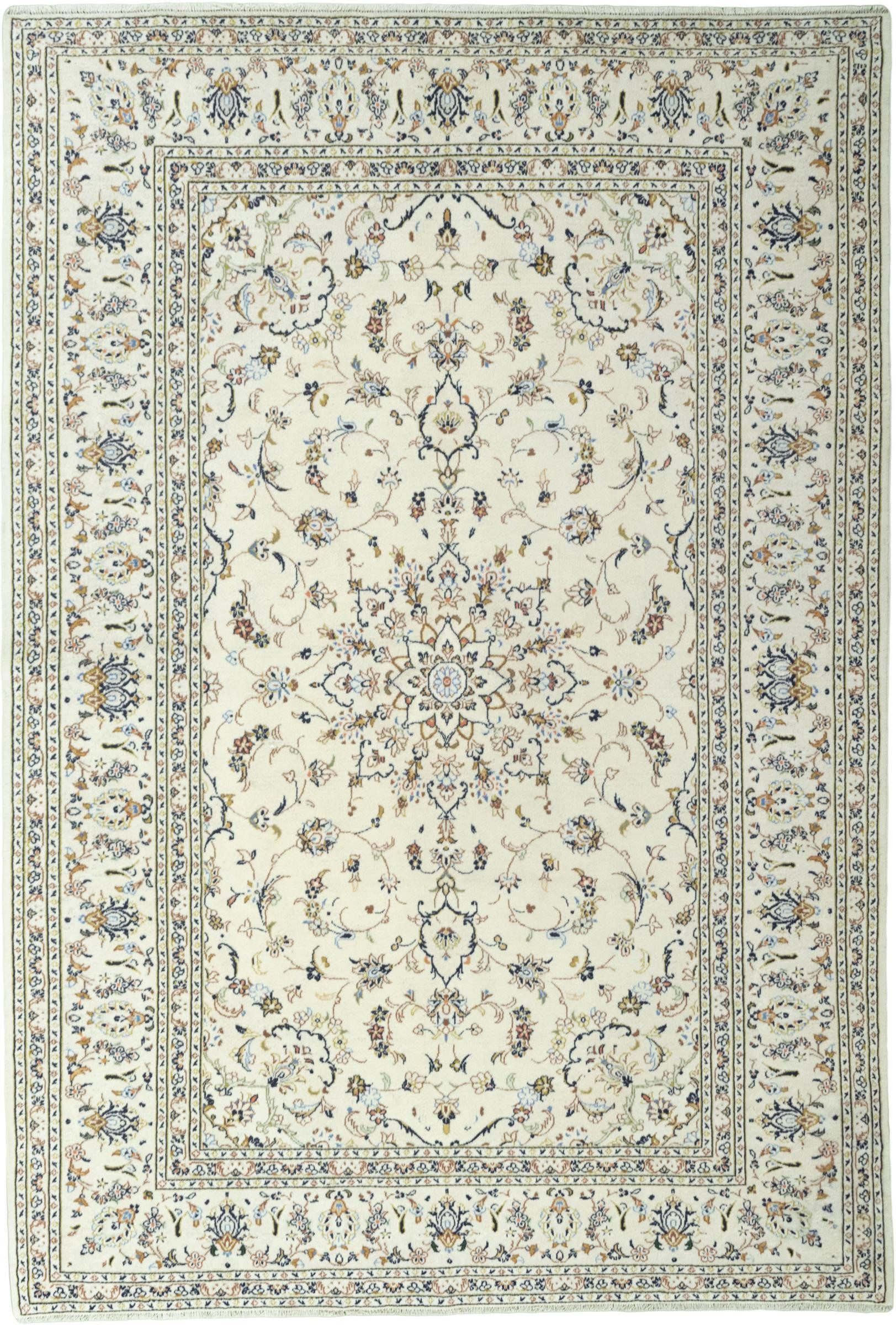 Nain Trading Orientteppich Keshan 204x294 Handgeknüpfter Orientteppich / Perserteppich, rechteckig, Höhe: 12 mm