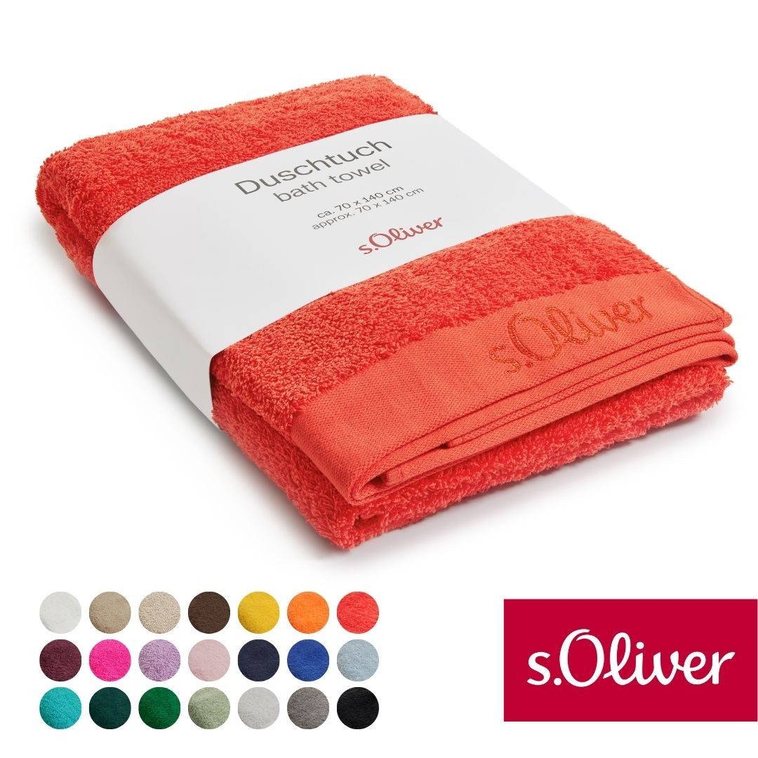 s.Oliver Duschtuch s.Oliver, Premium Qualität, 600 gr/m², auch als Sets erhältlich, Walkfrottier (1-St), große Farbauswahl, auch als Handtuch, Waschhandschuh, Gästetuch