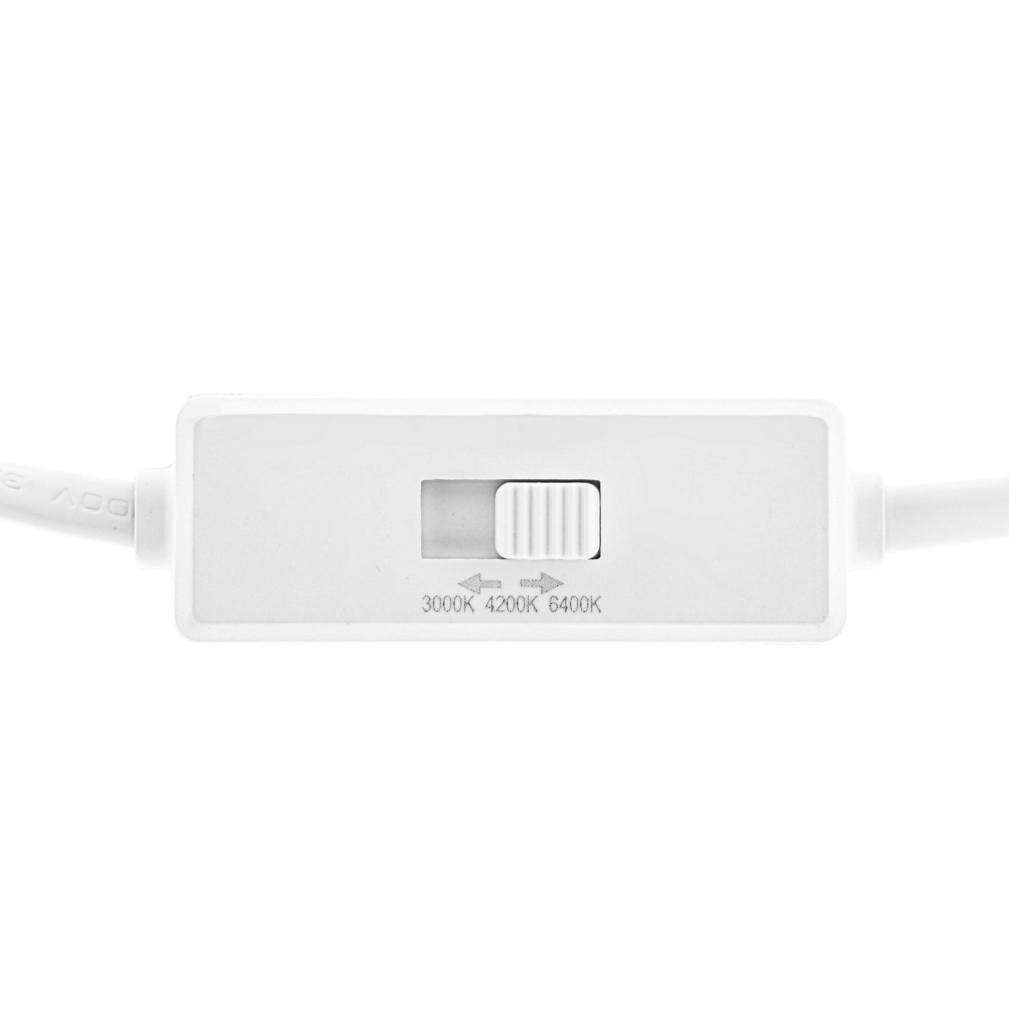 Mundotec LED Einbauleuchte Panel Rund, Leistung 12W, Nutzlichtstrom 1160lm, Außendurchmesser 17cm, 3 CCT viaa Schalter im Anschlusskabel auswählbar, LED fest integriert, Einstellbar: Warmweiß/Universalweiß/Tageslichtweiß, flache Bauform