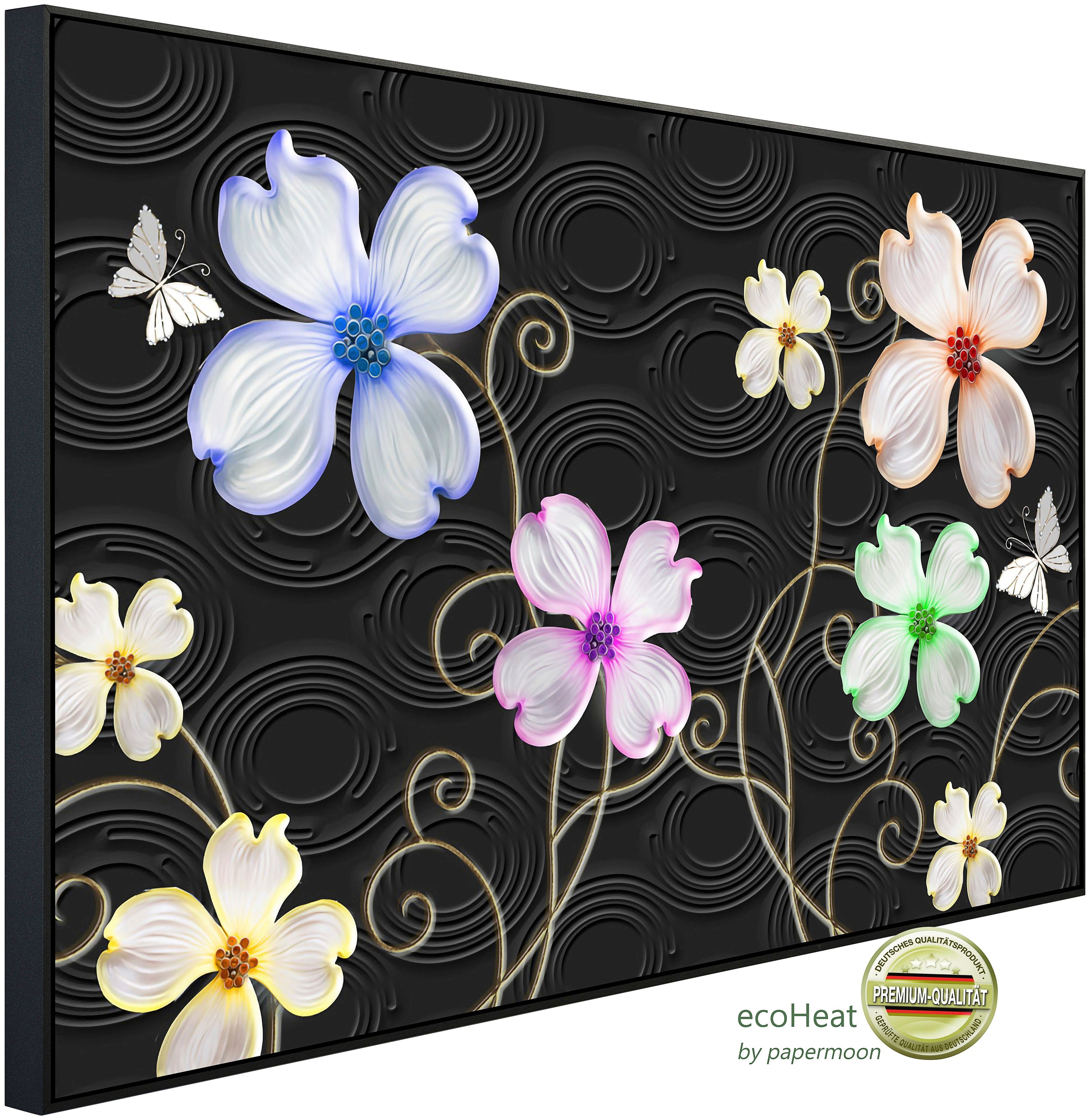 Infrarotheizung Muster mit Blumen