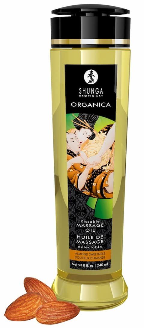 SHUNGA Massageöl Shunga - Massage Oil Organica Almond Sweetness 240 ml, für sinnliche Massgen