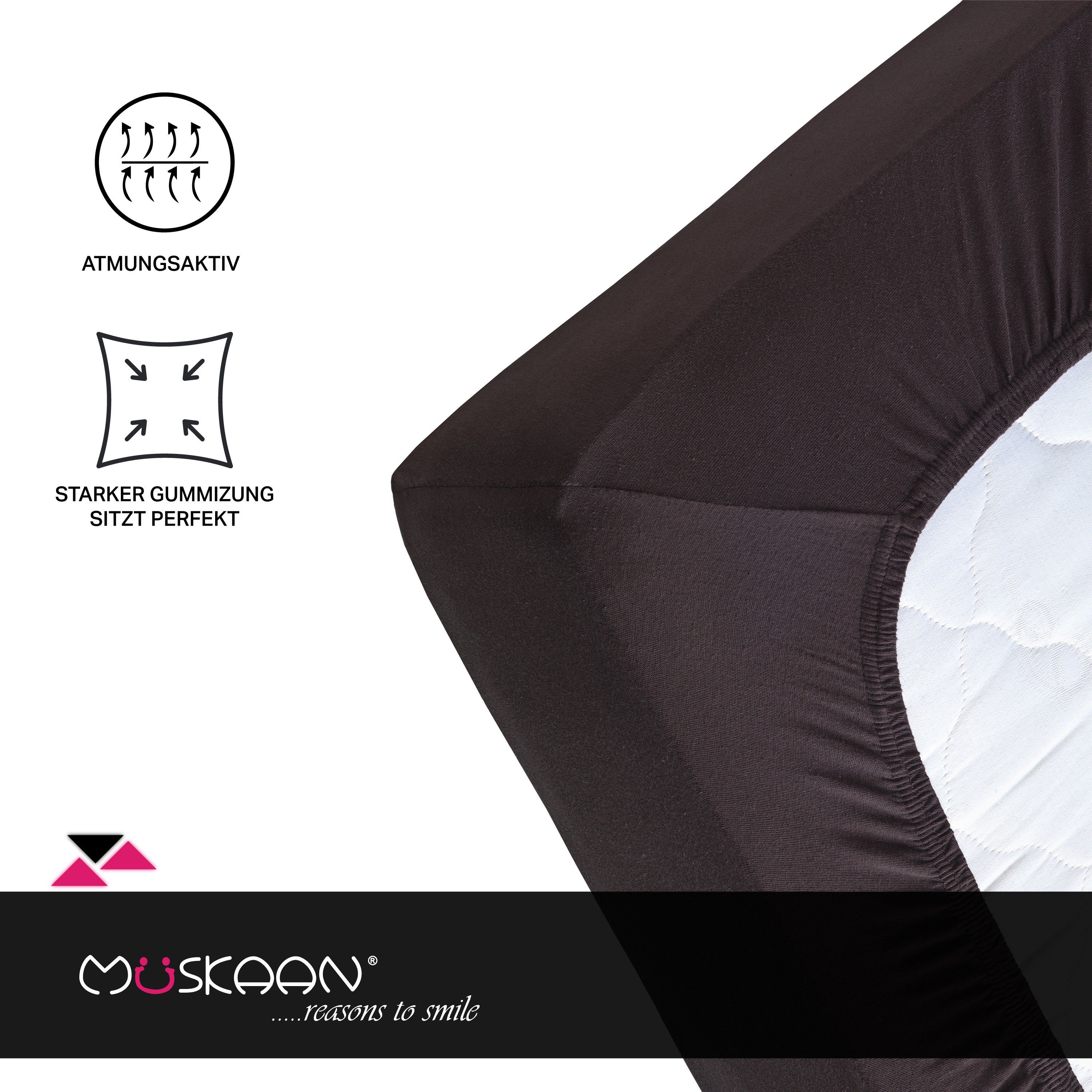 Müskaan Spannbettlaken 180x200 - 200x220 Boxspringbett günstig online kaufen