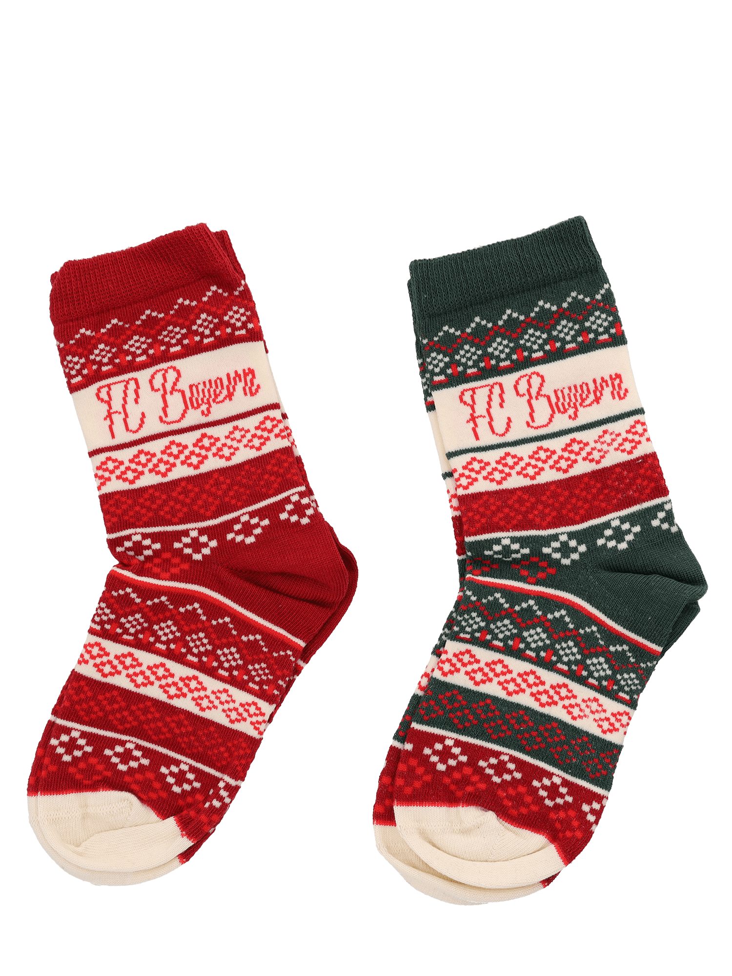 FC Bayern München Socken FC Bayern München, Socken 2er-Set Winter, Kinder, Mehrfarbig