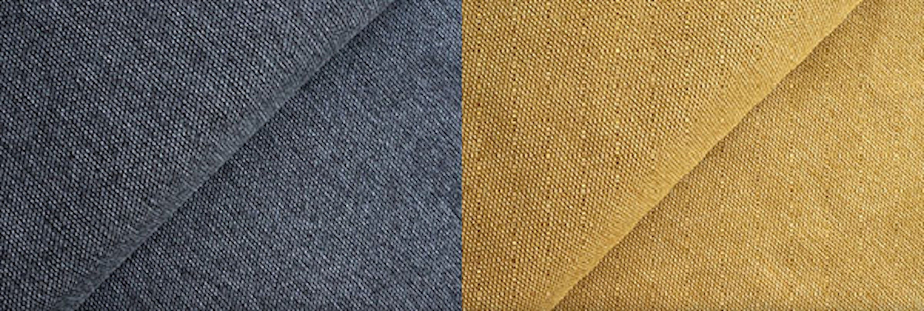 Feldmann-Wohnen Polstergarnitur Lathi, Farbe Sessel Hocker & 2 / 1 1 Sofa Schlaffunktion gelb graphit wählbar & Bettkasten
