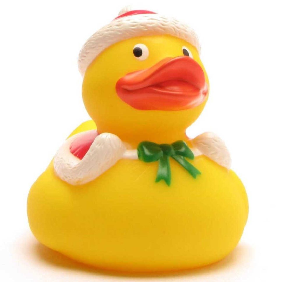 Schnabels Badespielzeug Badeente Weihnachtsmann 8 cm Quietscheente