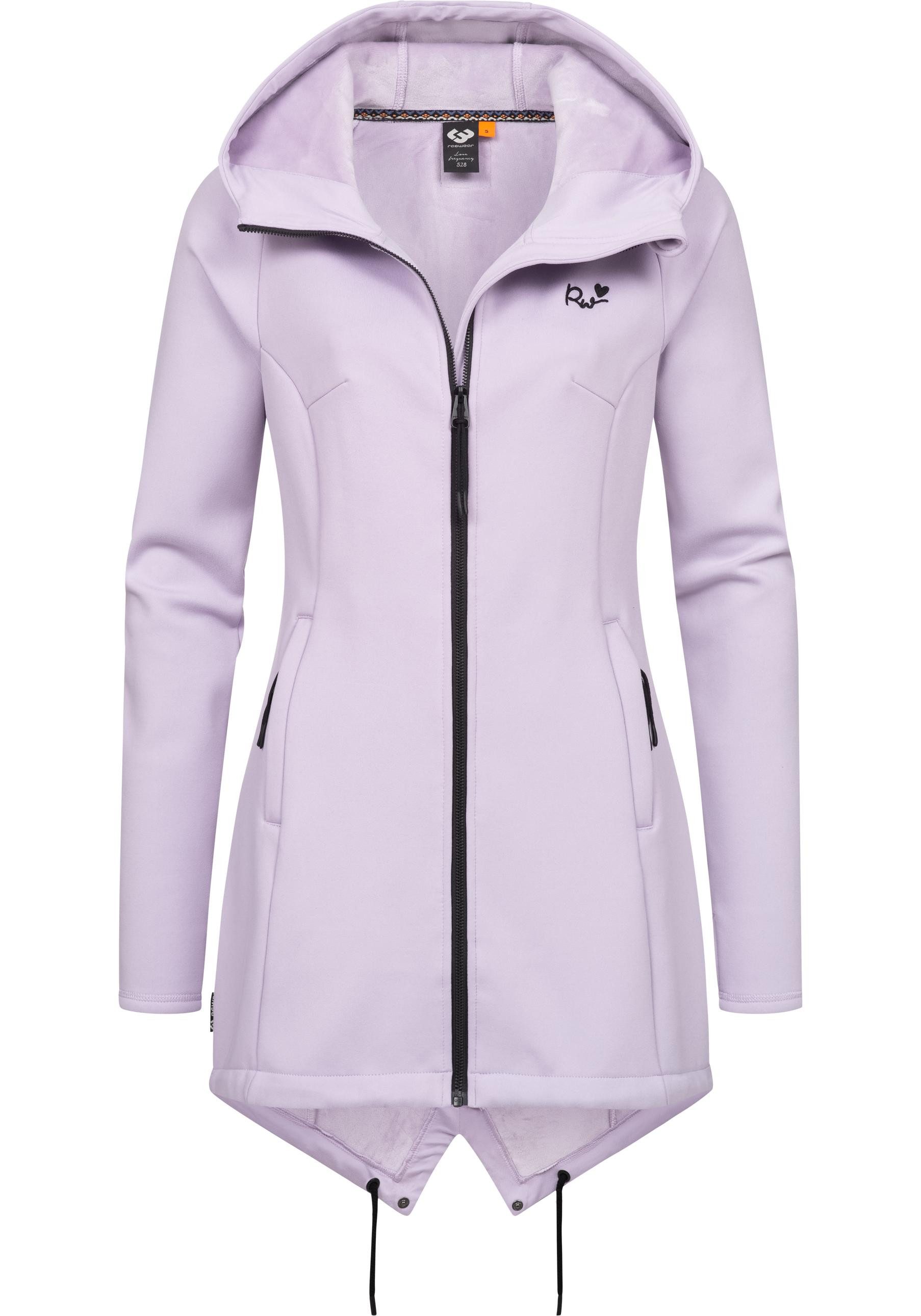 Ragwear Sweatjacke Wingi Sportliche Damen Kapuzenjacke mit kuschelig weichem Innenleben