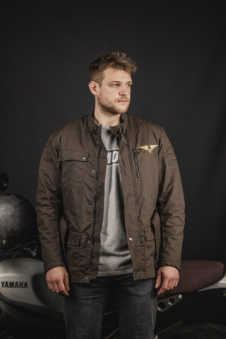 Motorradjacke Textiljacke Exit London Motorrad Black-Cafe