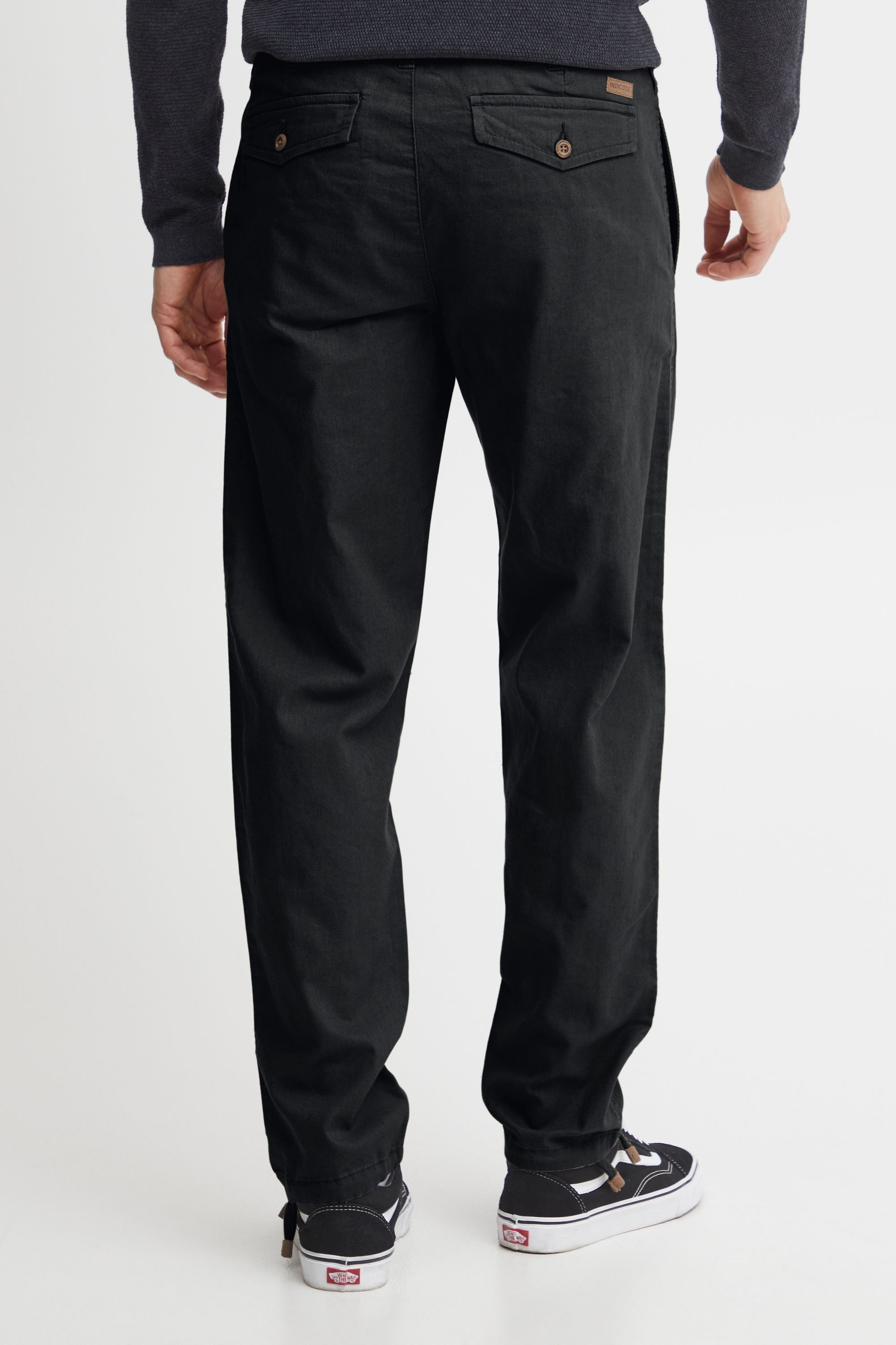Indicode Leinenhose IDIves Lange Hose mit Tunnelzug am Bund