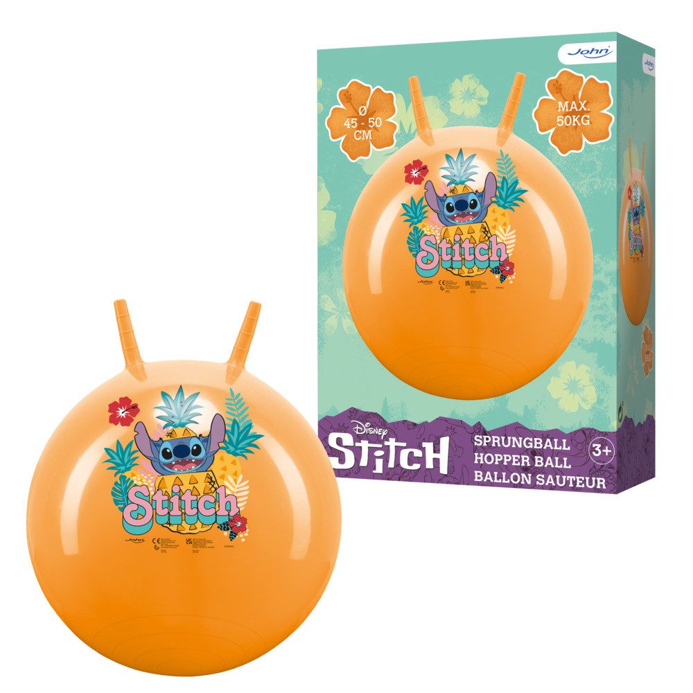 John GmbH Hüpfball John Sprungball Disney Lilo & Stitch max. 50kg orange 45-50cm